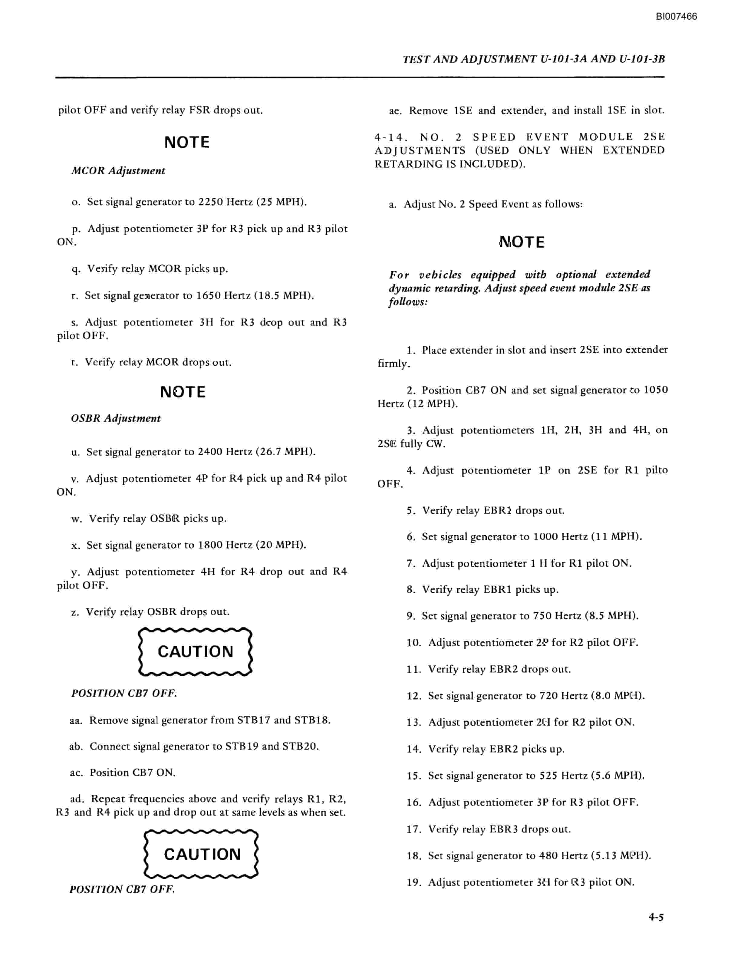 Bucyrus U-101-3a, U-101-3b, U-101-3c Technical Manual BI007466-2