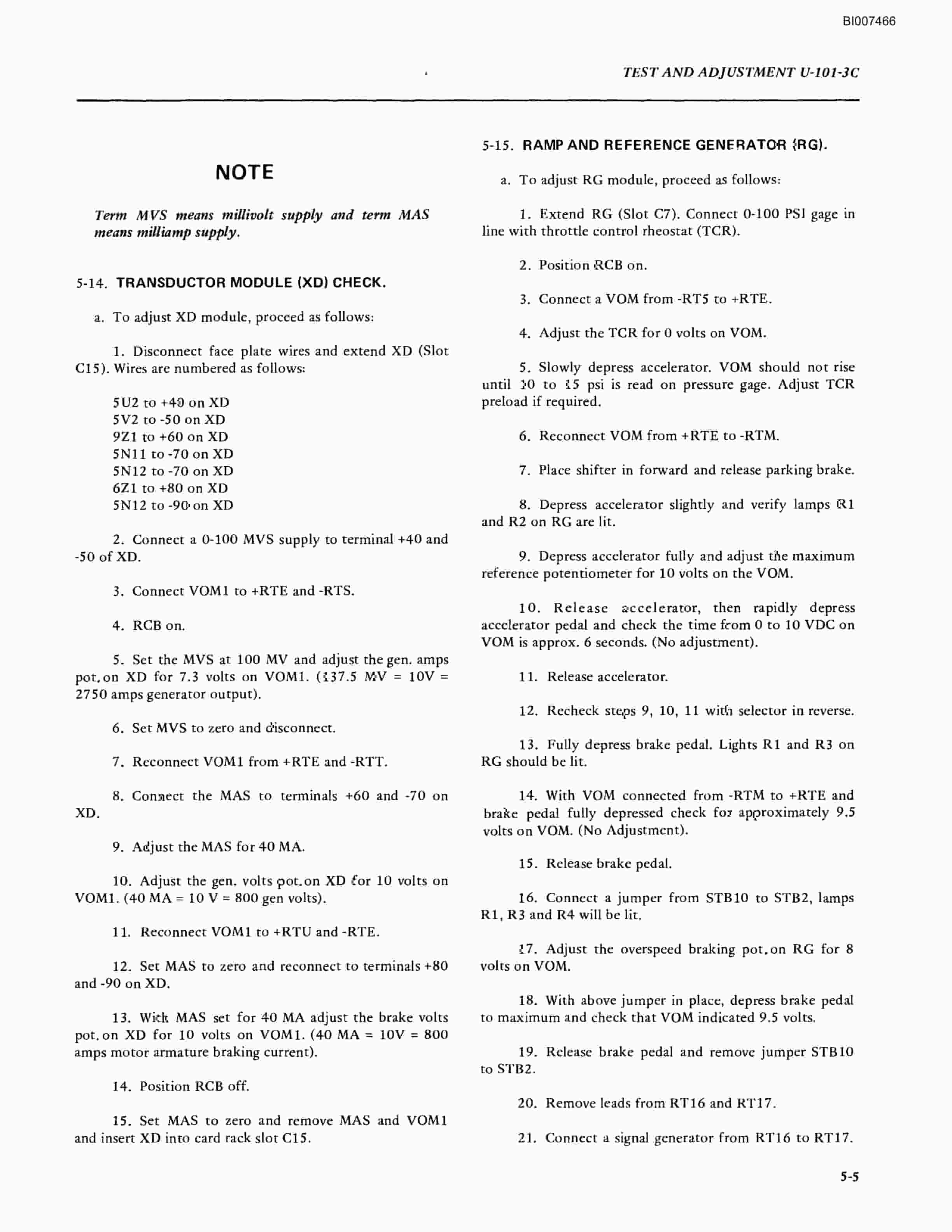 Bucyrus U-101-3a, U-101-3b, U-101-3c Technical Manual BI007466-4