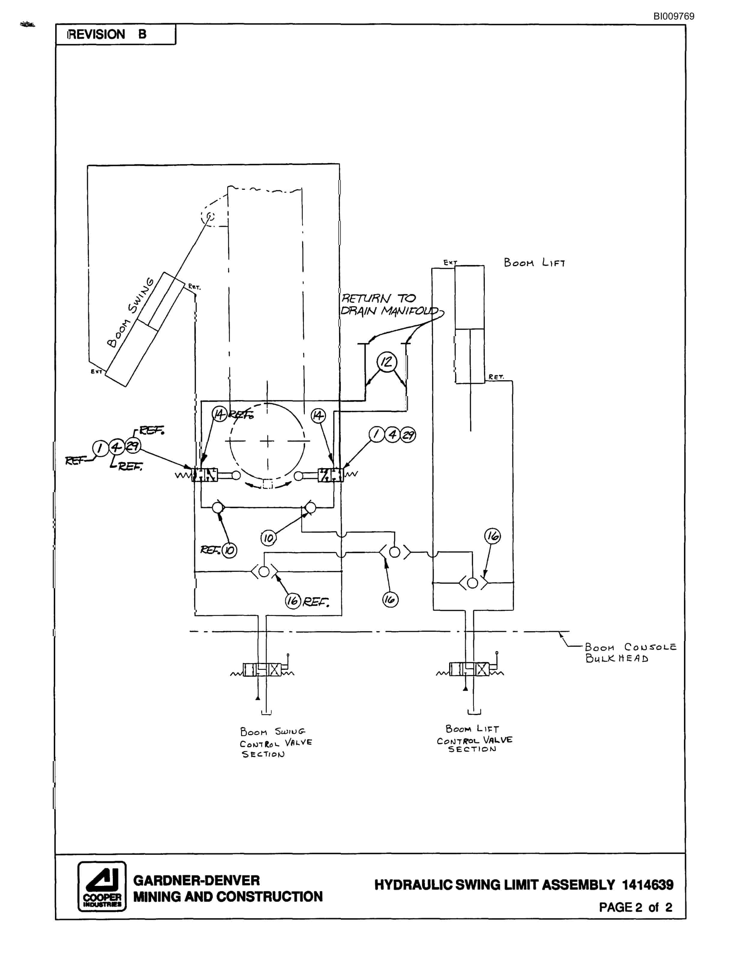 Bucyrus Universal III 3 Boom Pneumatic Jumbo Parts Catalog BI009769-3
