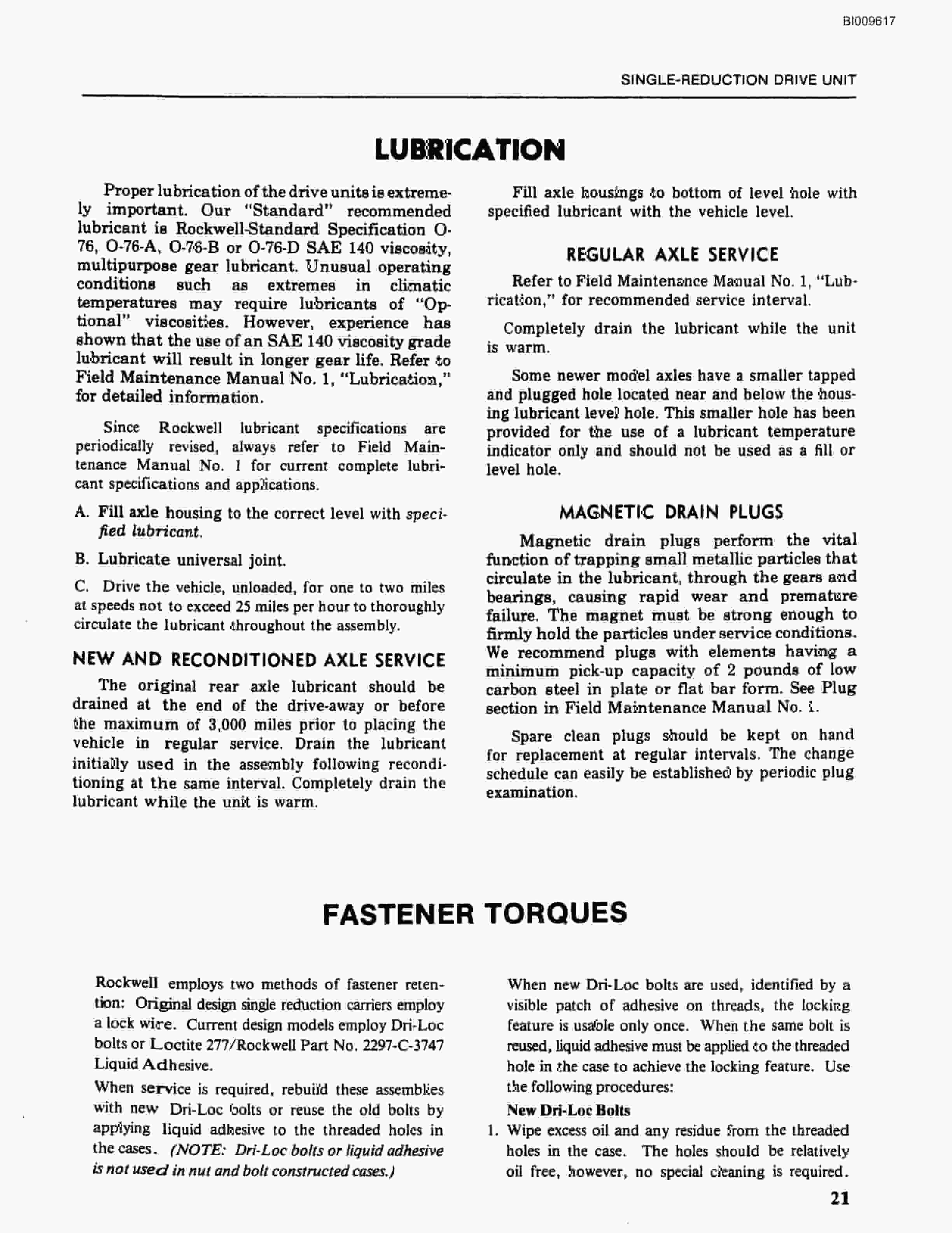 Bucyrus Universal III Drill Carrier Parts Catalog BI009617-3