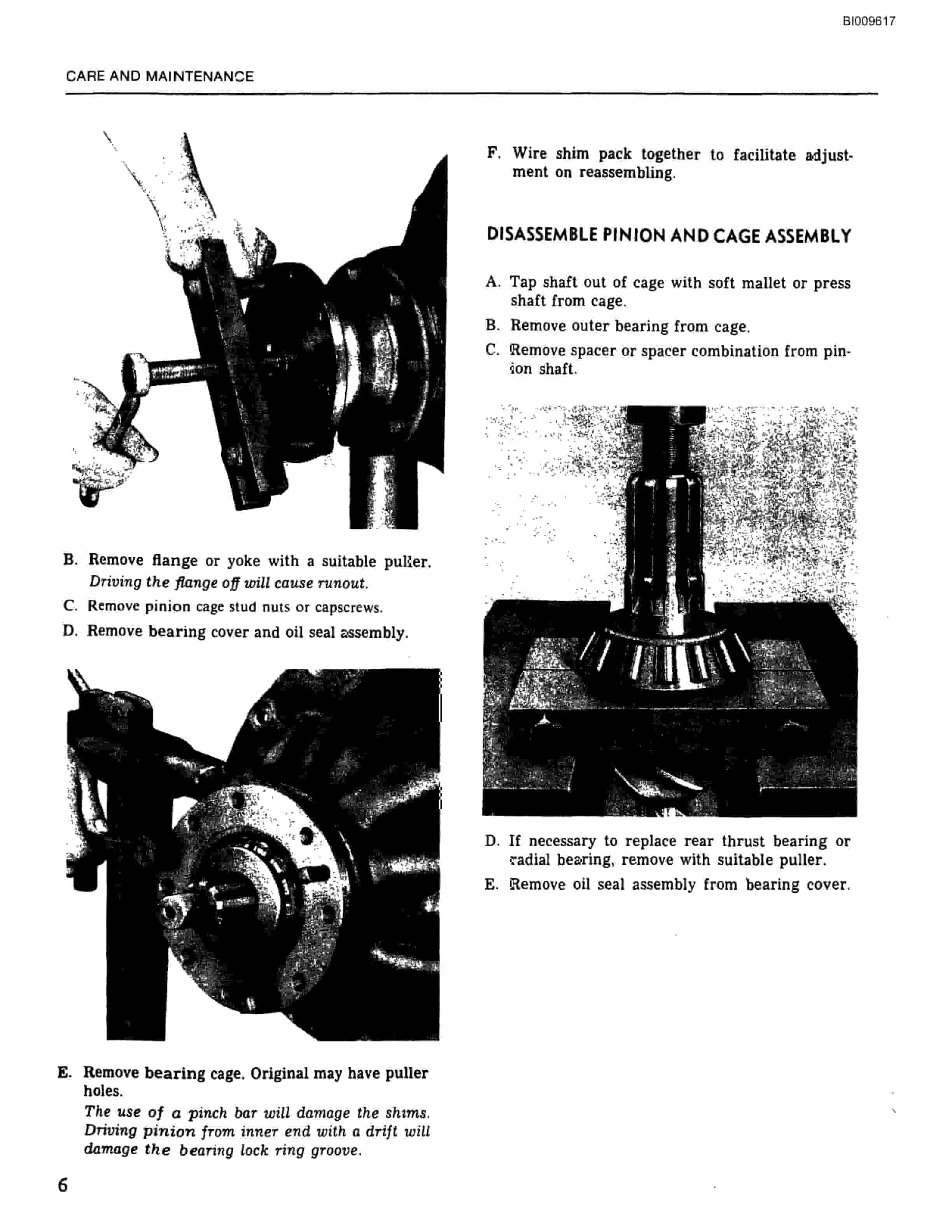 Bucyrus Universal III Drill Carrier Parts Catalog BI009617-5