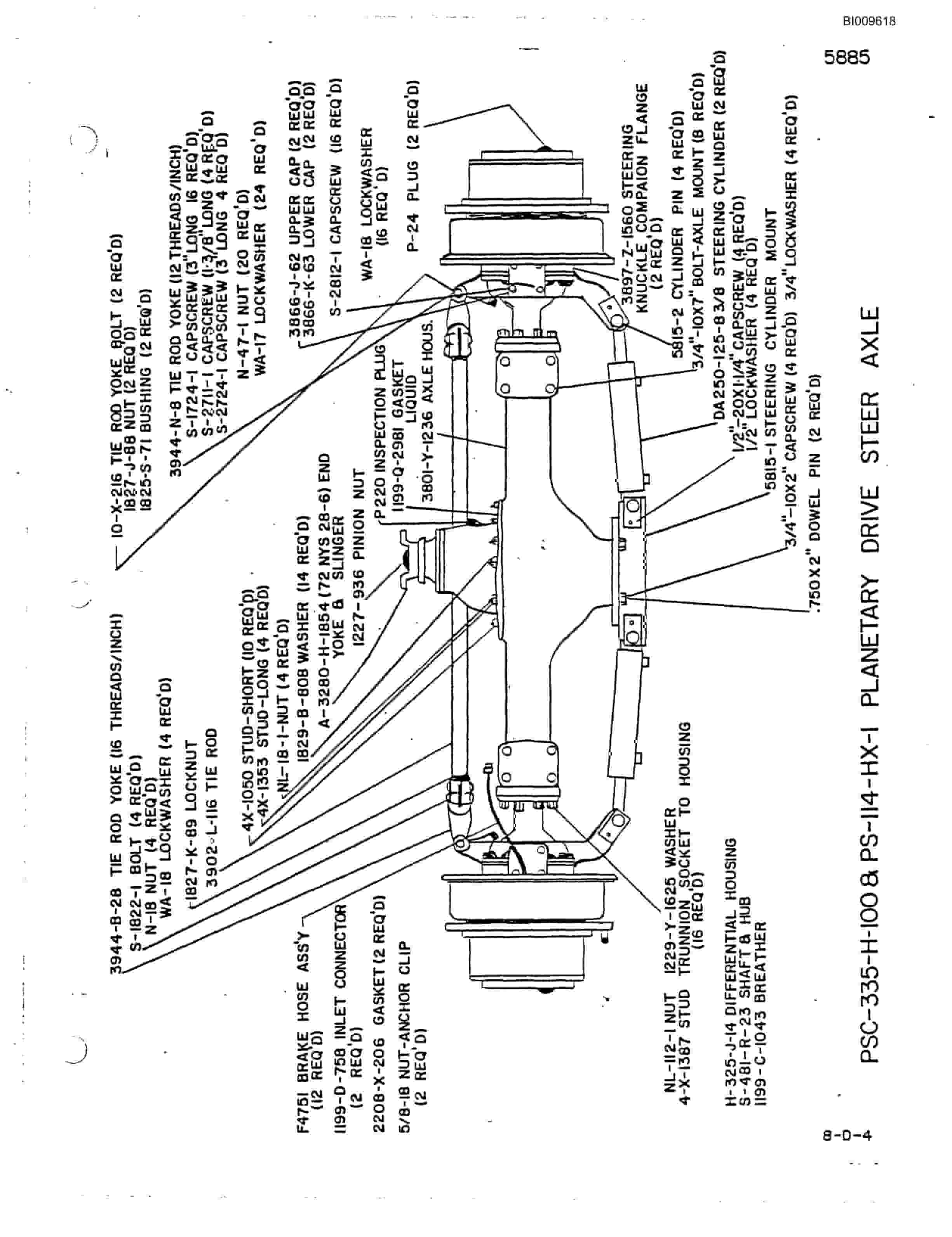 Bucyrus Universal III Parts Catalog BI009618-4