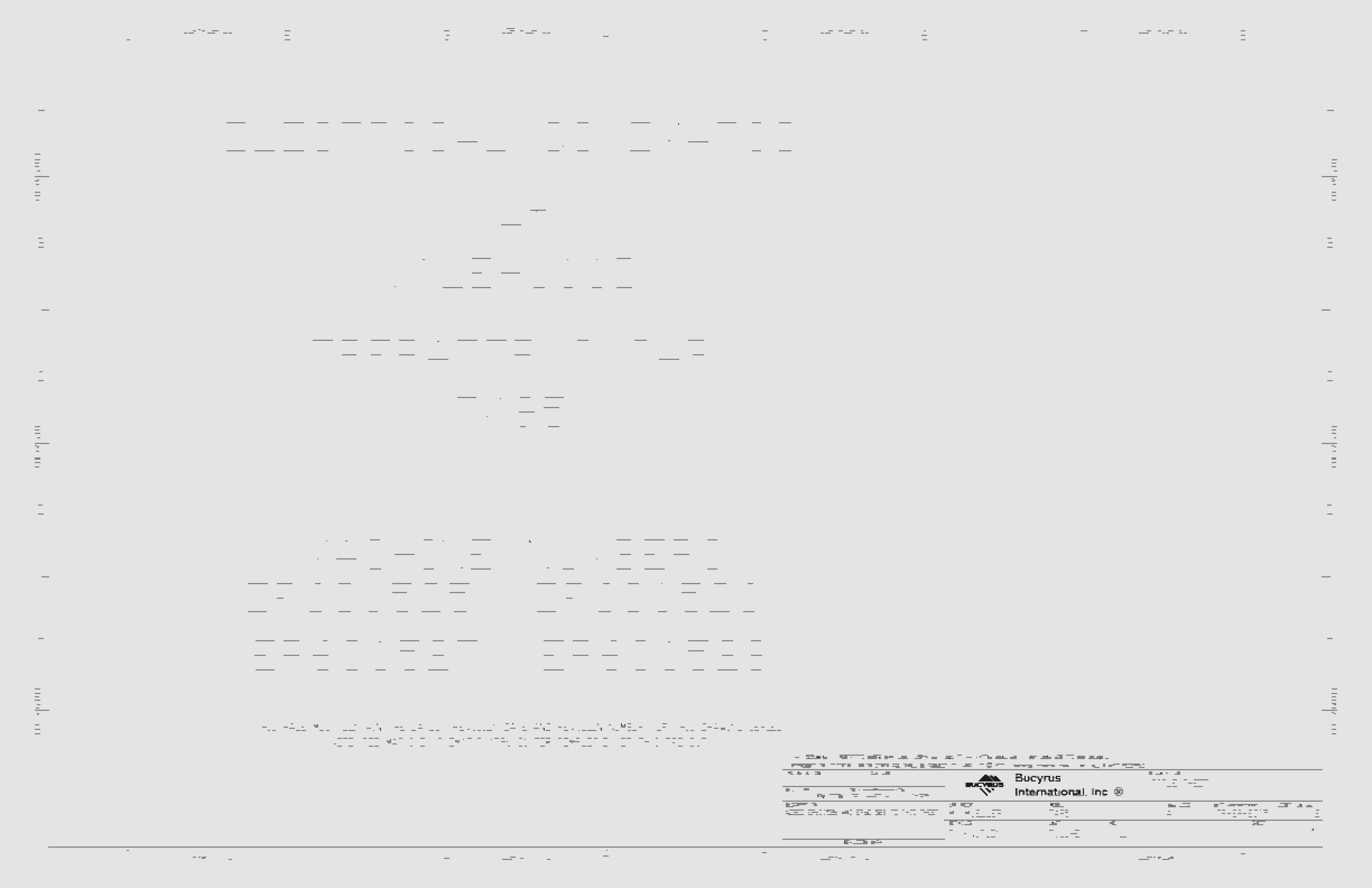 Bucyrus Vale-S11D Operator Cab 7495 Electrical Schematic 4586622