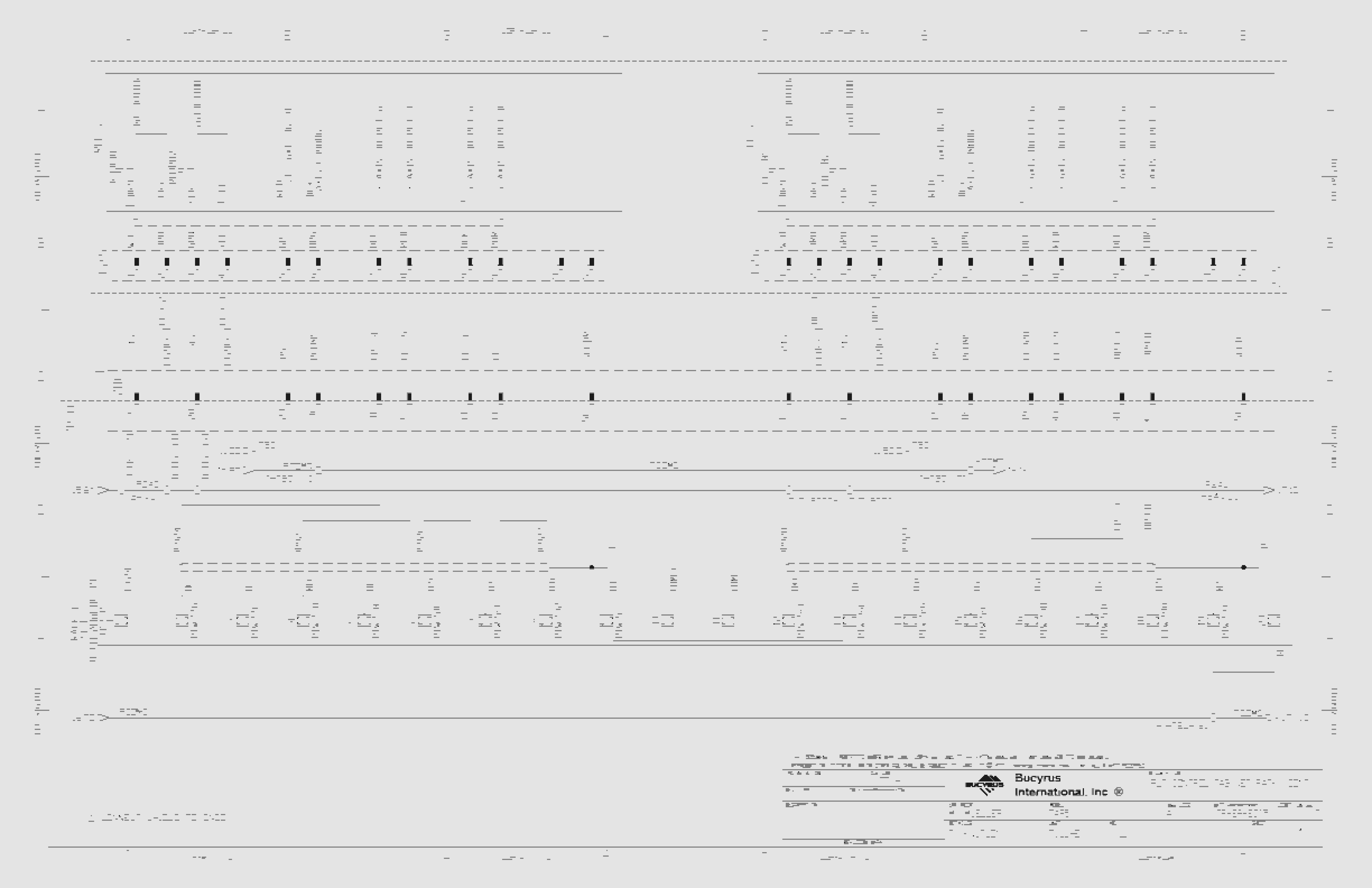 Bucyrus Vale-S11D Operator Cab 7495 Electrical Schematic 4586622-2