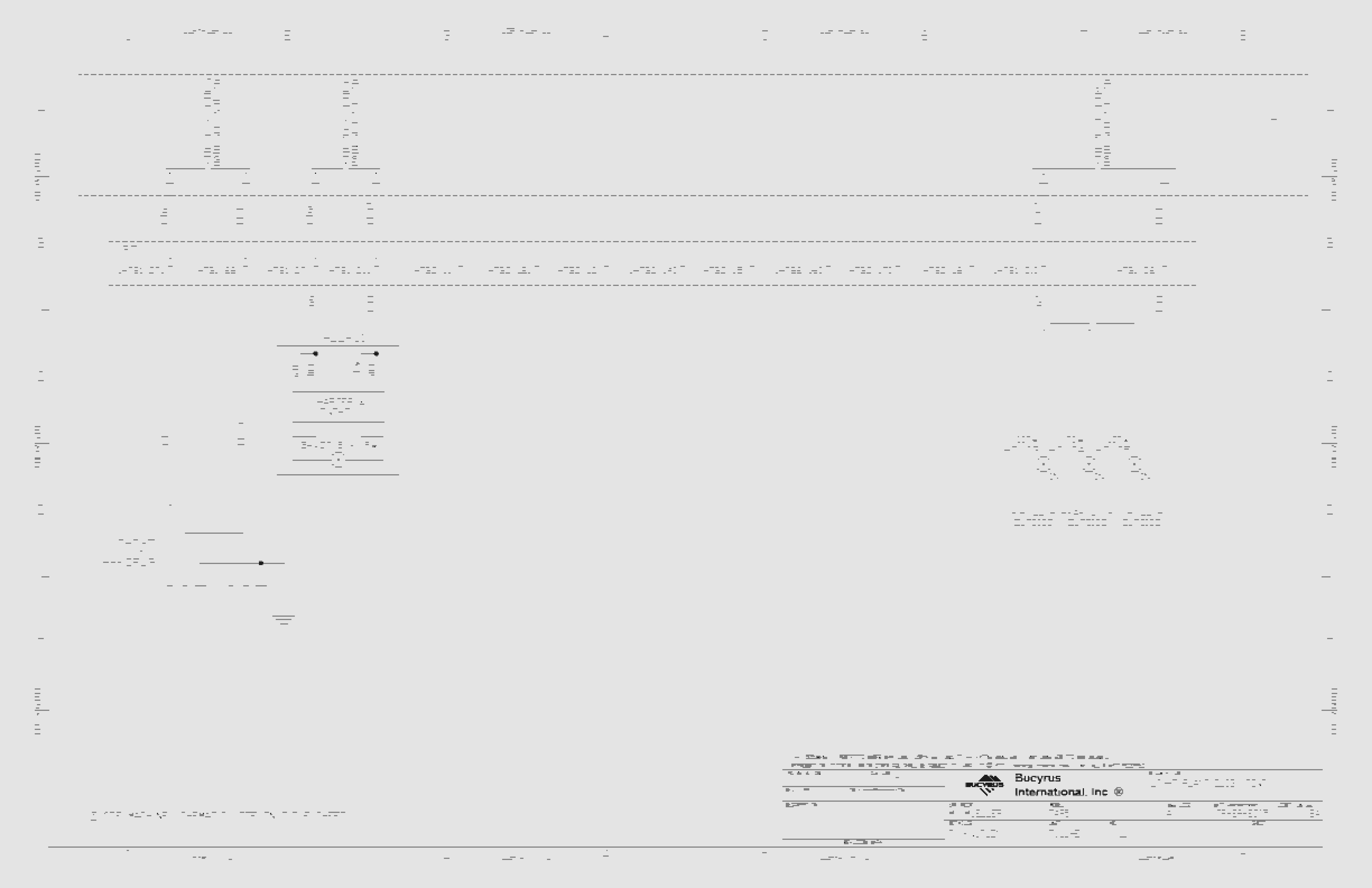 Bucyrus Vale-S11D Operator Cab 7495 Electrical Schematic 4586622-3