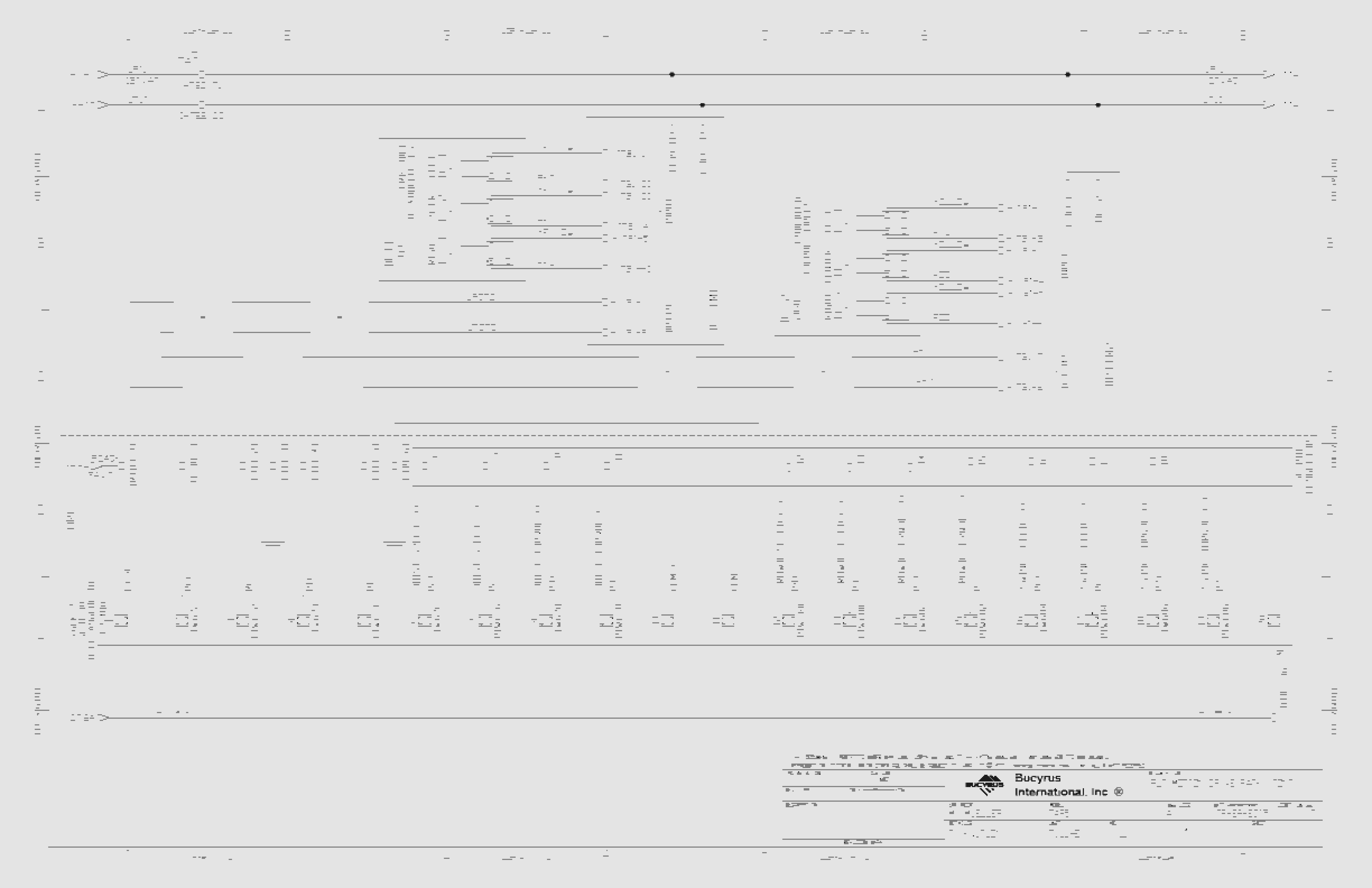 Bucyrus Vale-S11D Shovel Type 7495 Electrical Schematic 4586621-3