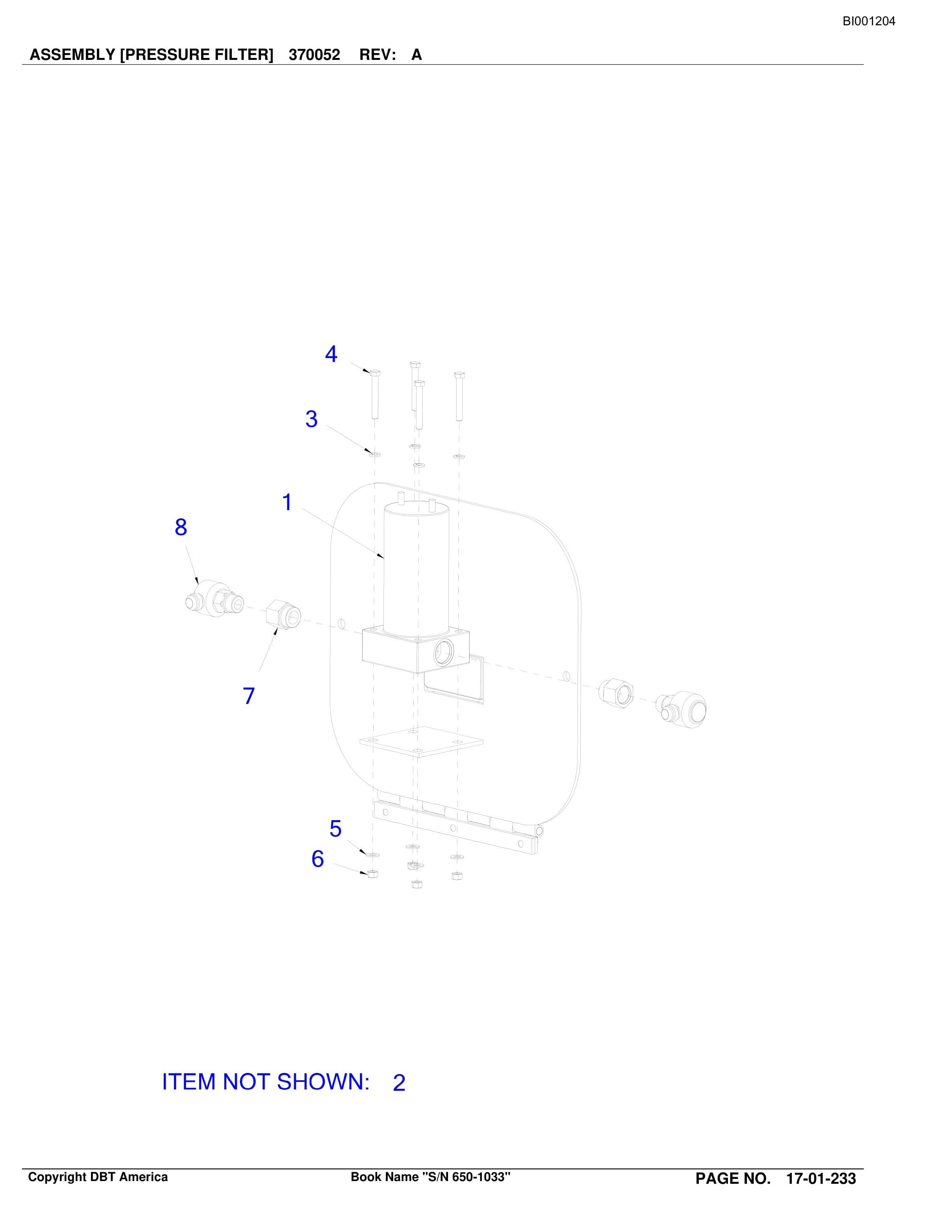 Bucyrus Versatrac Parts Catalog BI001204-3