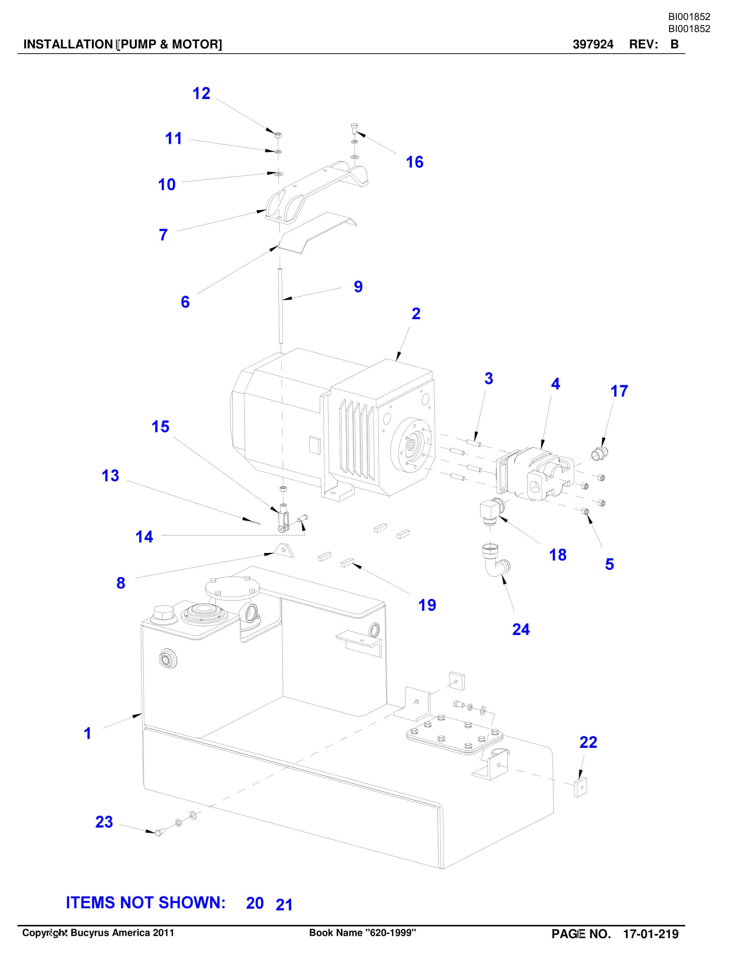 Bucyrus Versatrac Parts Catalog BI001852-4