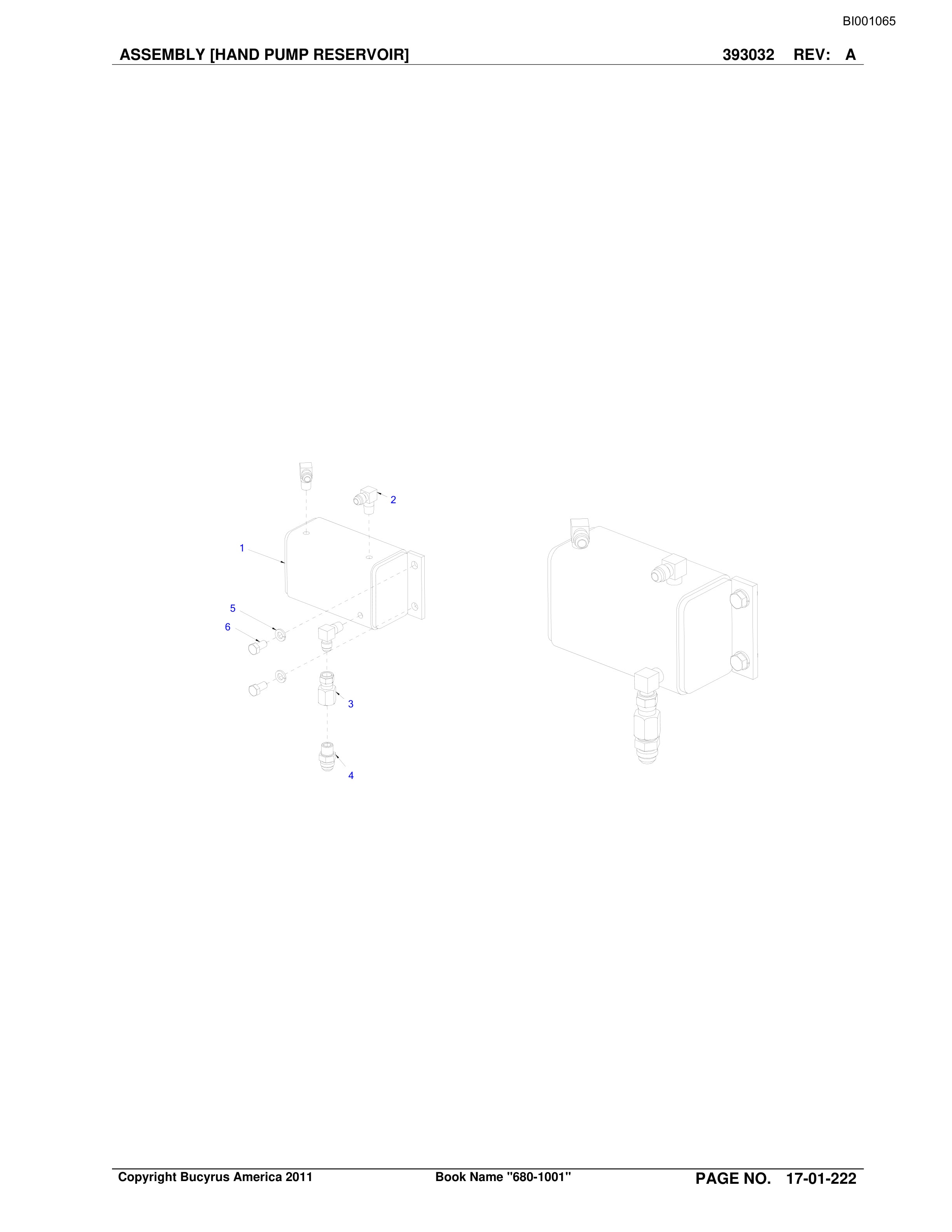 Bucyrus Versatrac Spare Parts List BI001065-2