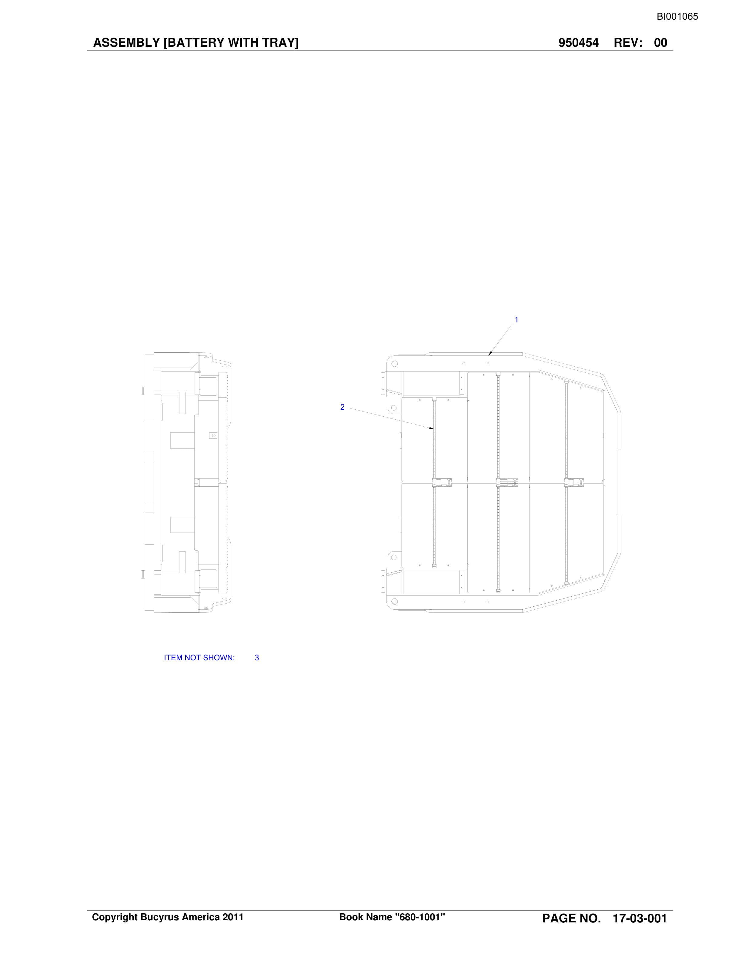 Bucyrus Versatrac Spare Parts List BI001065-4