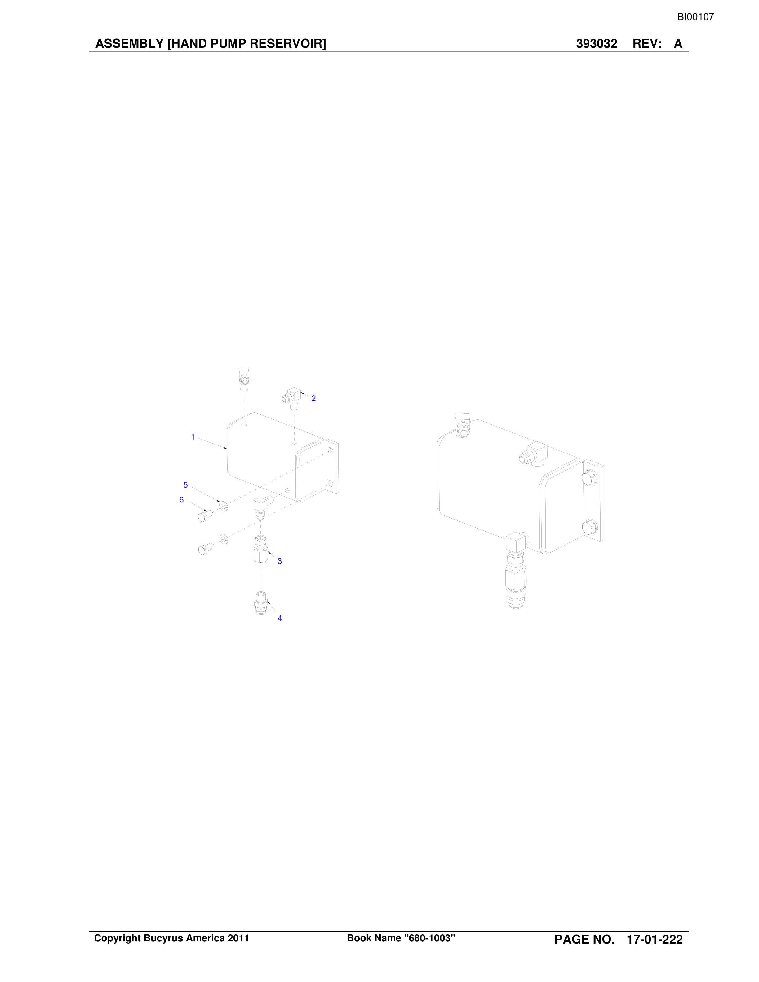 Bucyrus Versatrac Spare Parts List BI001071-2