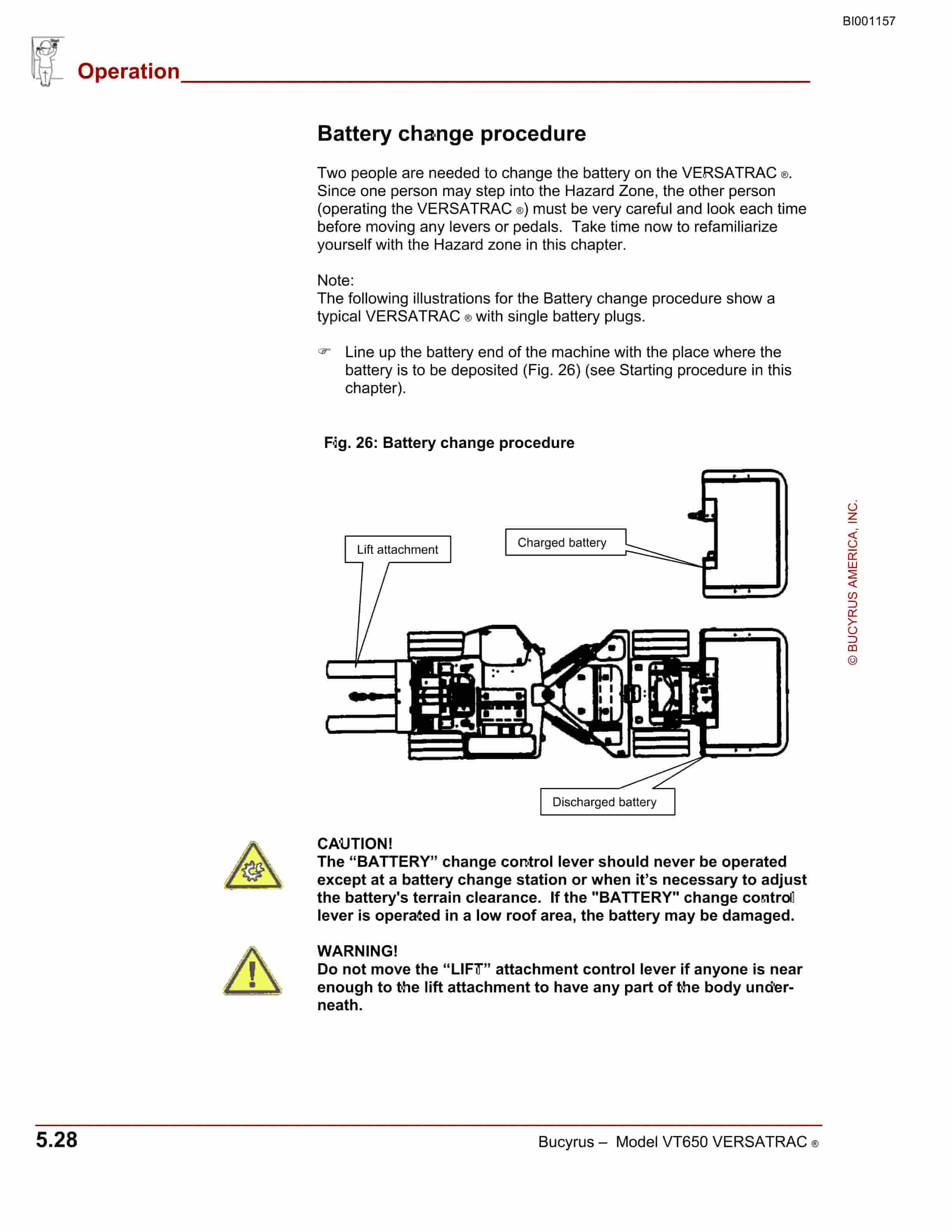 Bucyrus Versatrac Spare Parts List BI001157-3