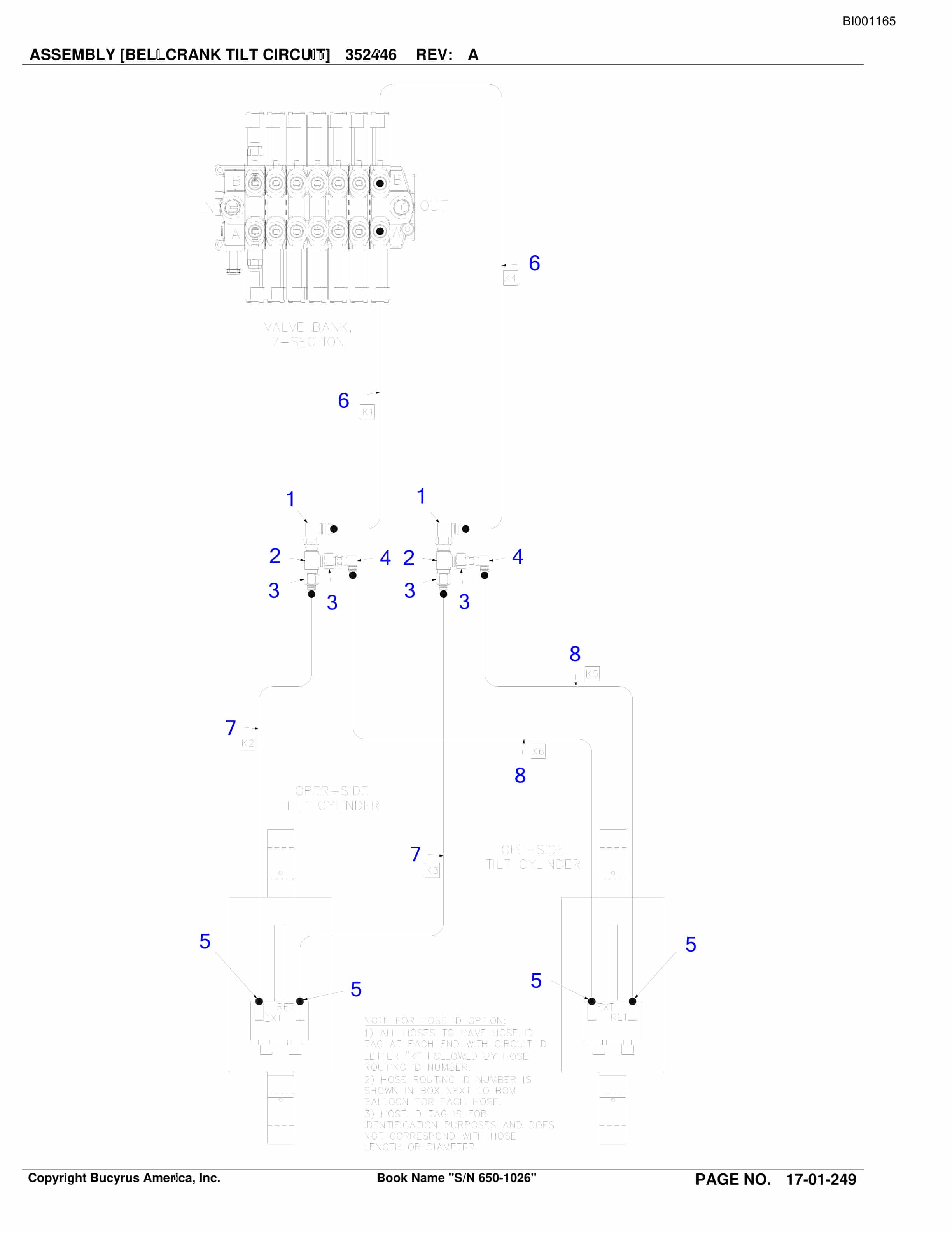Bucyrus Versatrac Spare Parts List BI001165-4