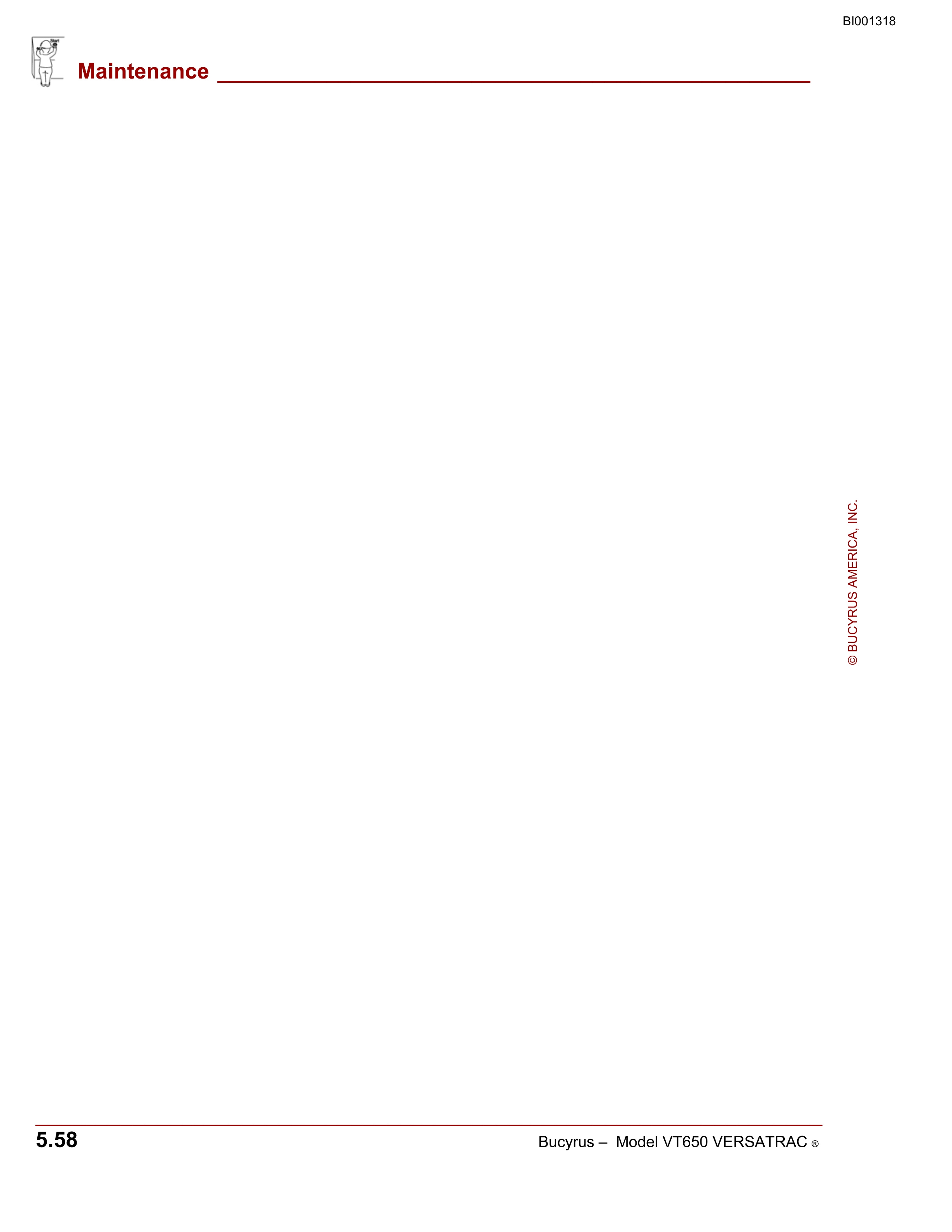 Bucyrus Versatrac Spare Parts List BI001318-4
