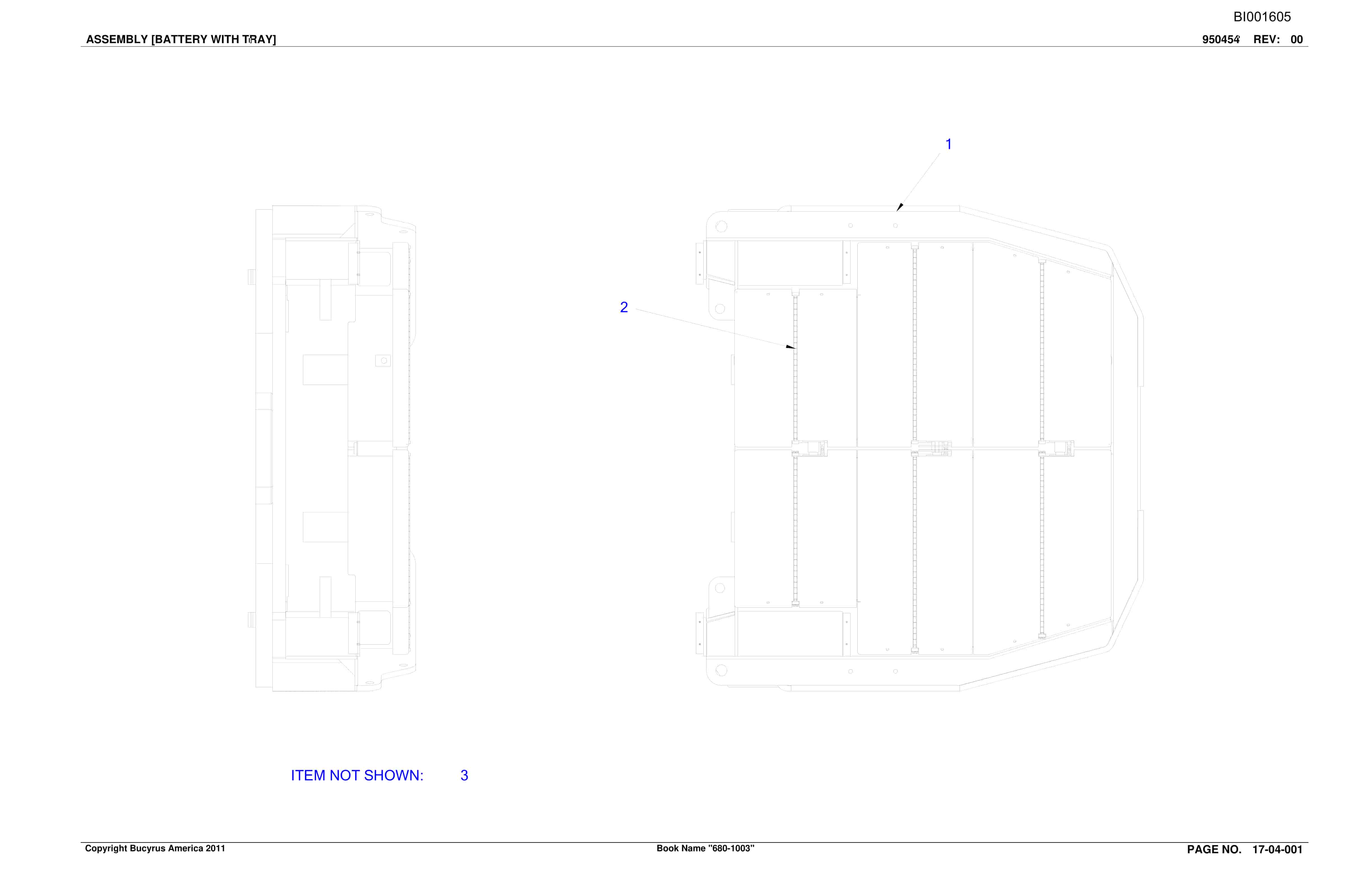 Bucyrus Versatrac Spare Parts List BI001605-5