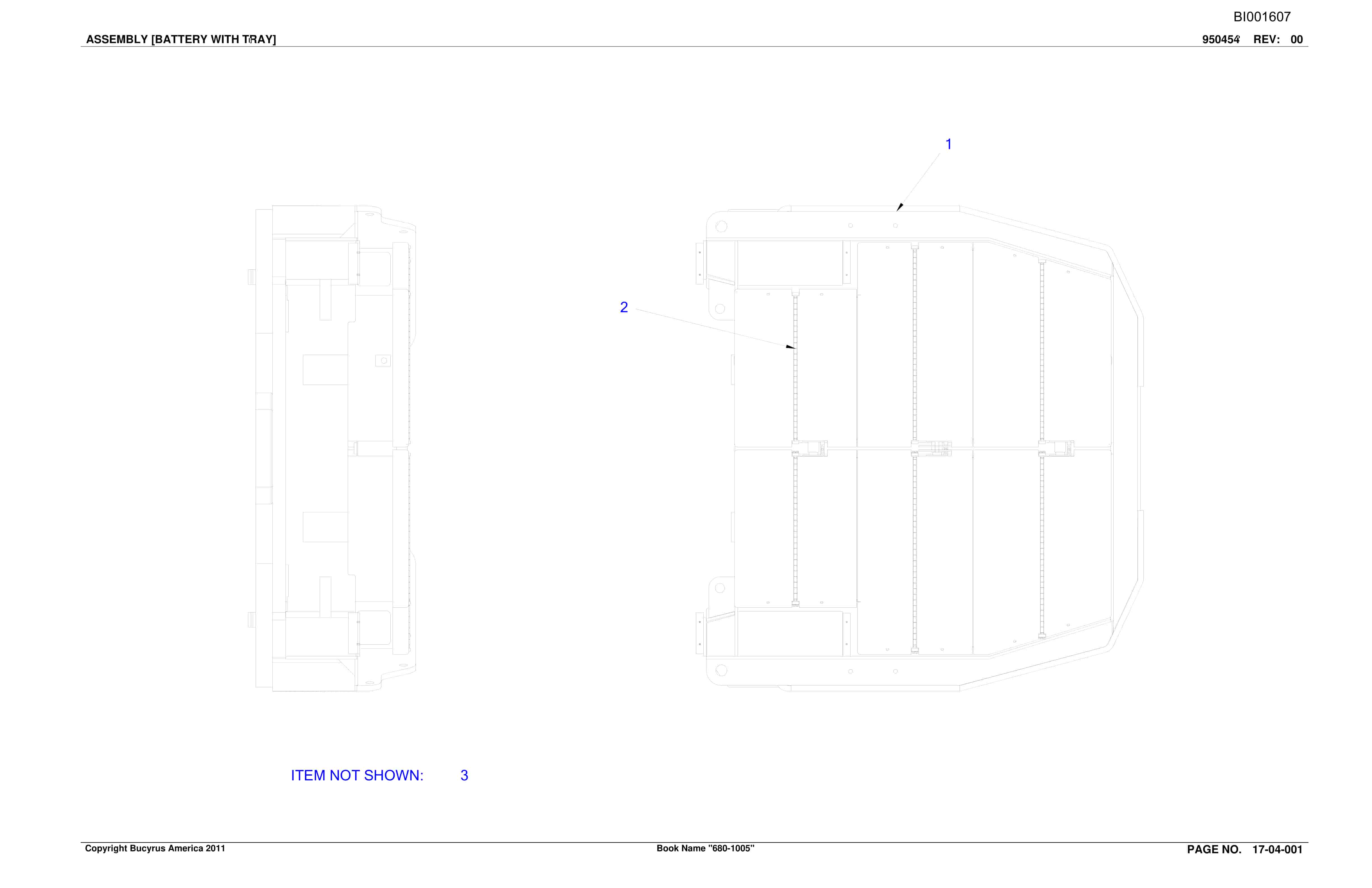 Bucyrus Versatrac Spare Parts List BI001607-5