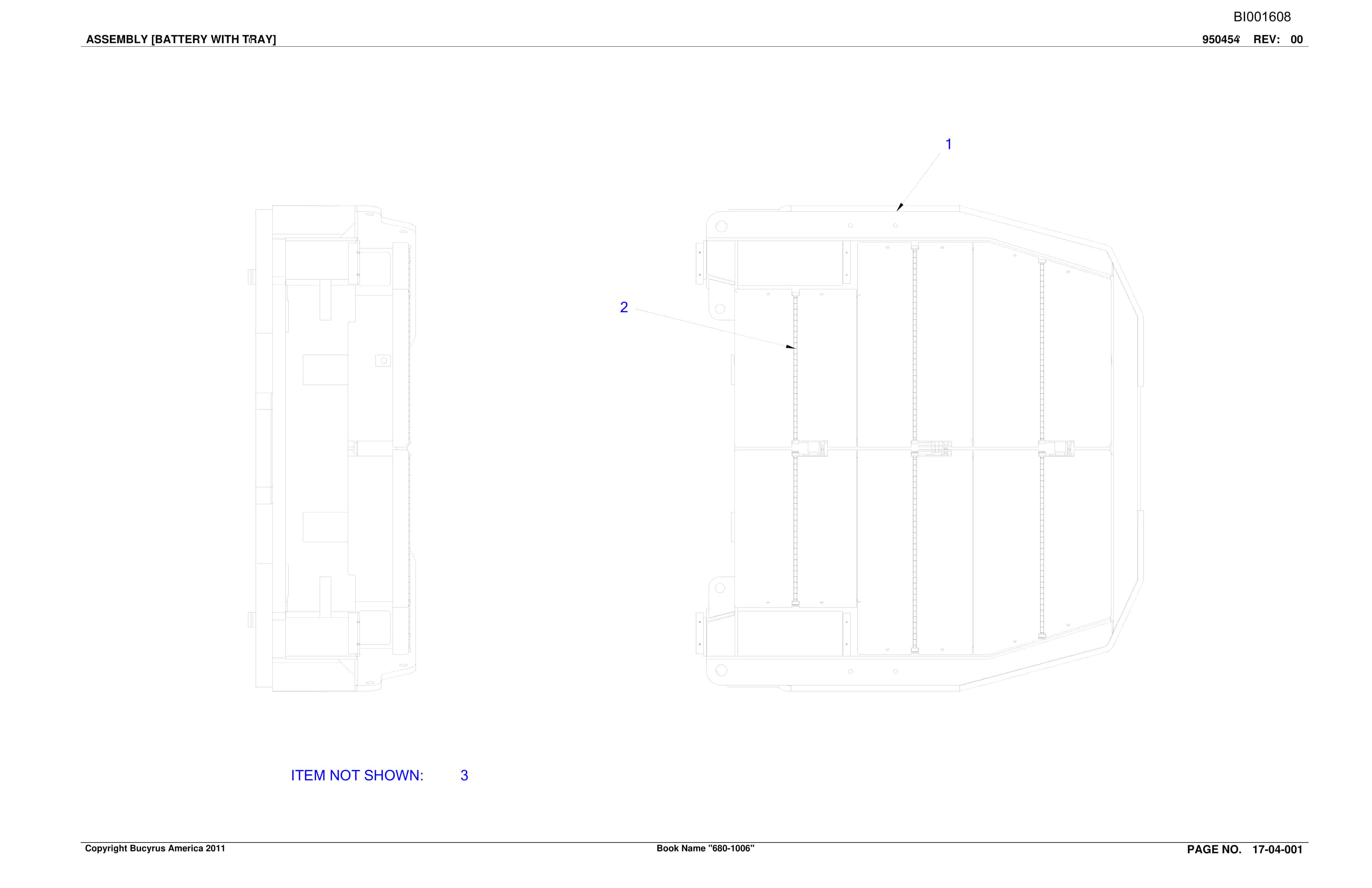 Bucyrus Versatrac Spare Parts List BI001608-5