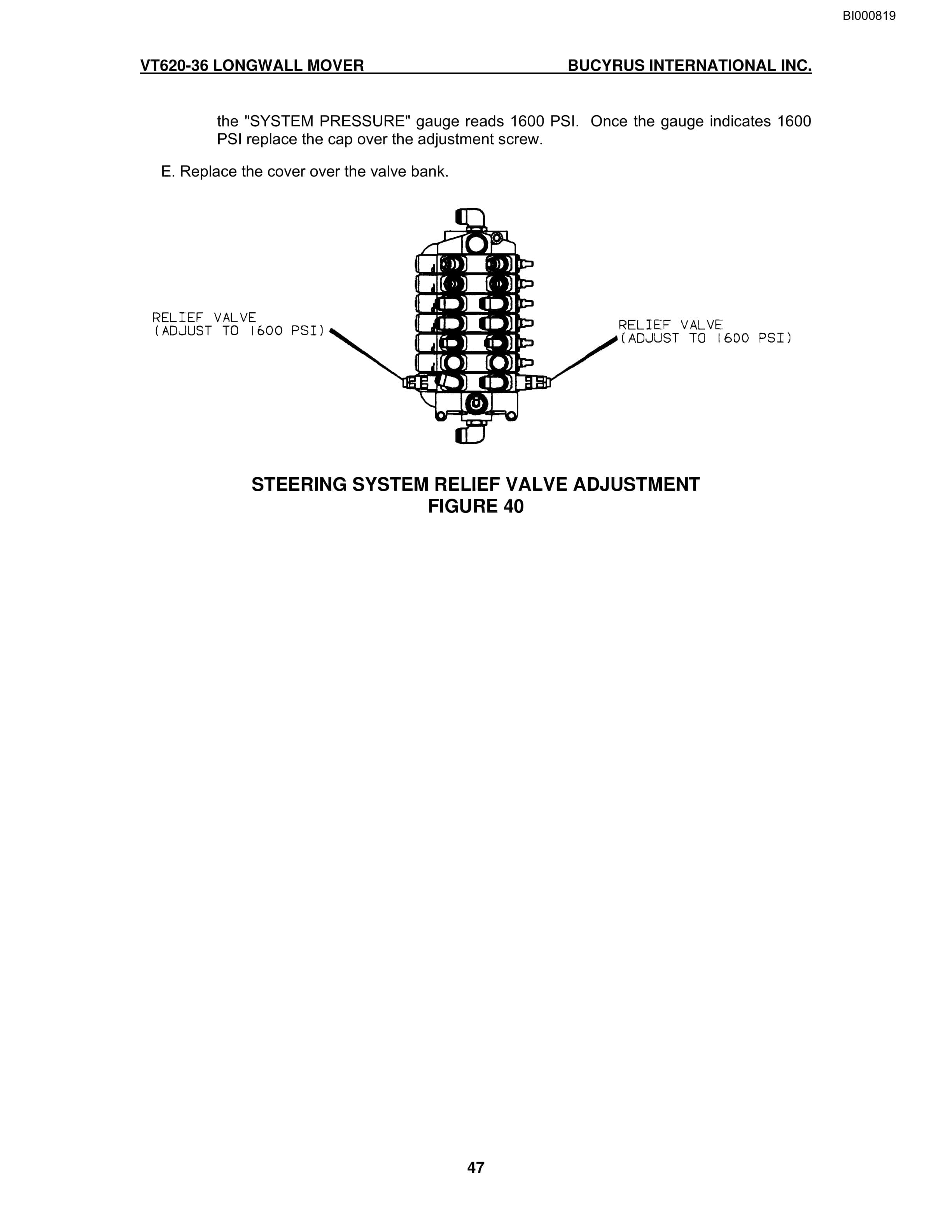 Bucyrus VT620-36 Series Longwall Mover Operation Manual BI000819-3