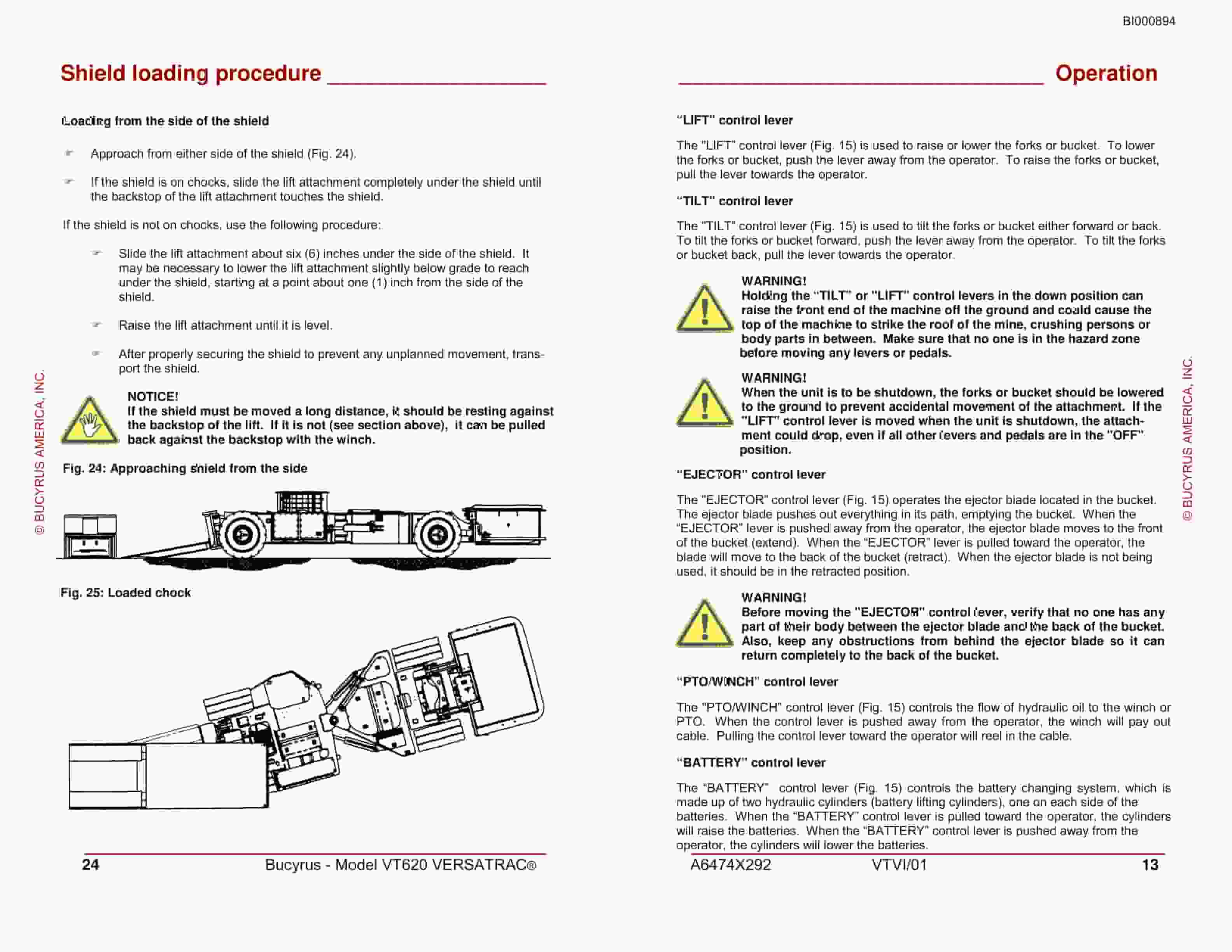 Bucyrus VT620 Versatrac General Start-up And Operating Instructions BI000894-4