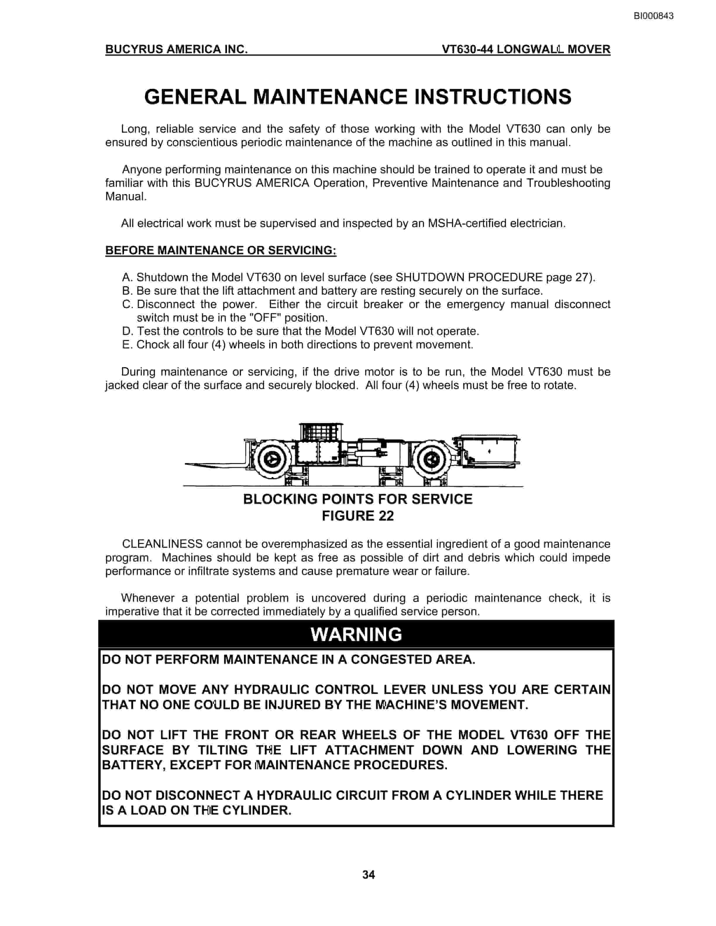 Bucyrus VT630-44 Series Longwall Mover Technical Manual BI000843-2