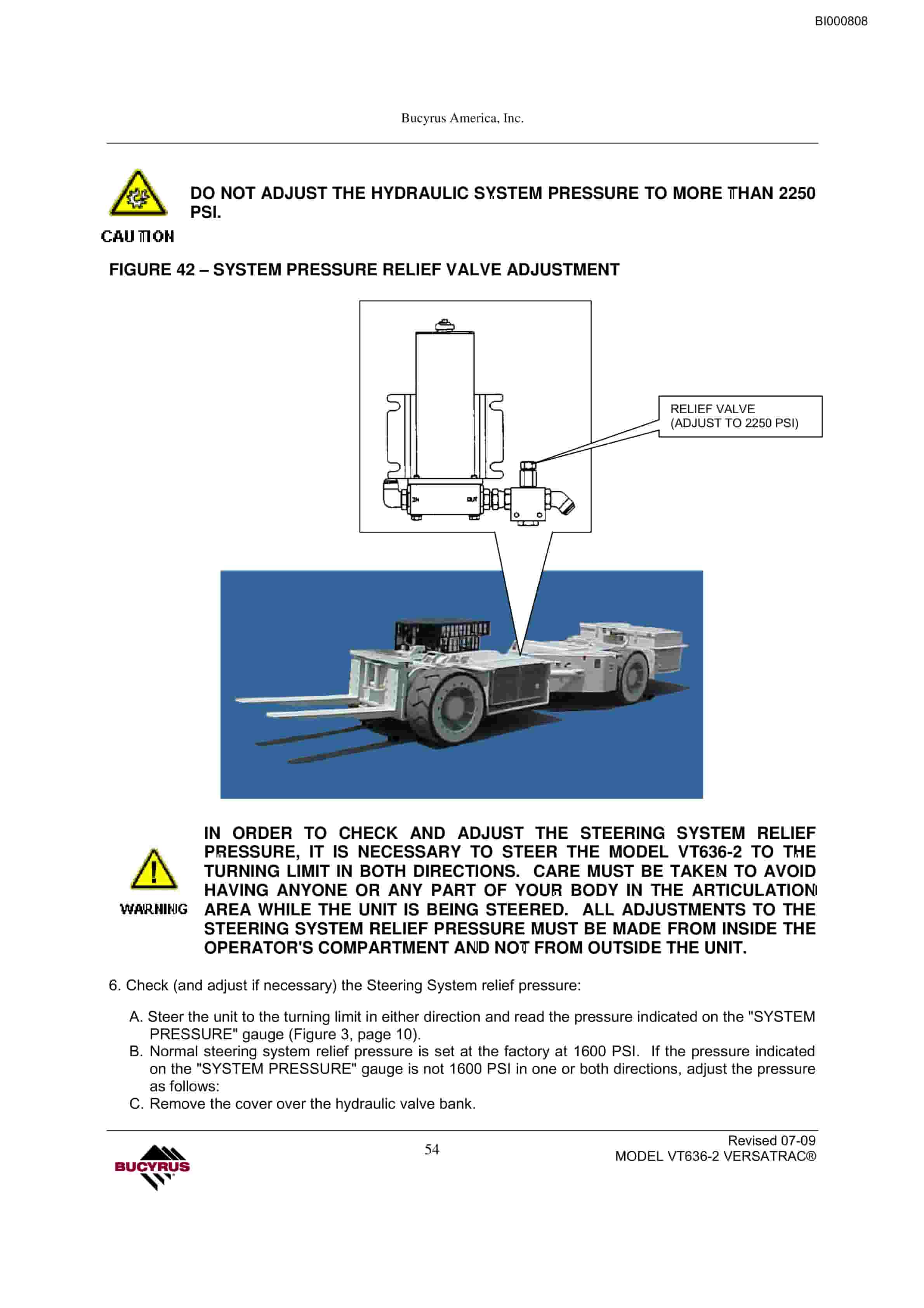 Bucyrus VT636-2 Longwall Shield Mover Operation Manual BI000808-3