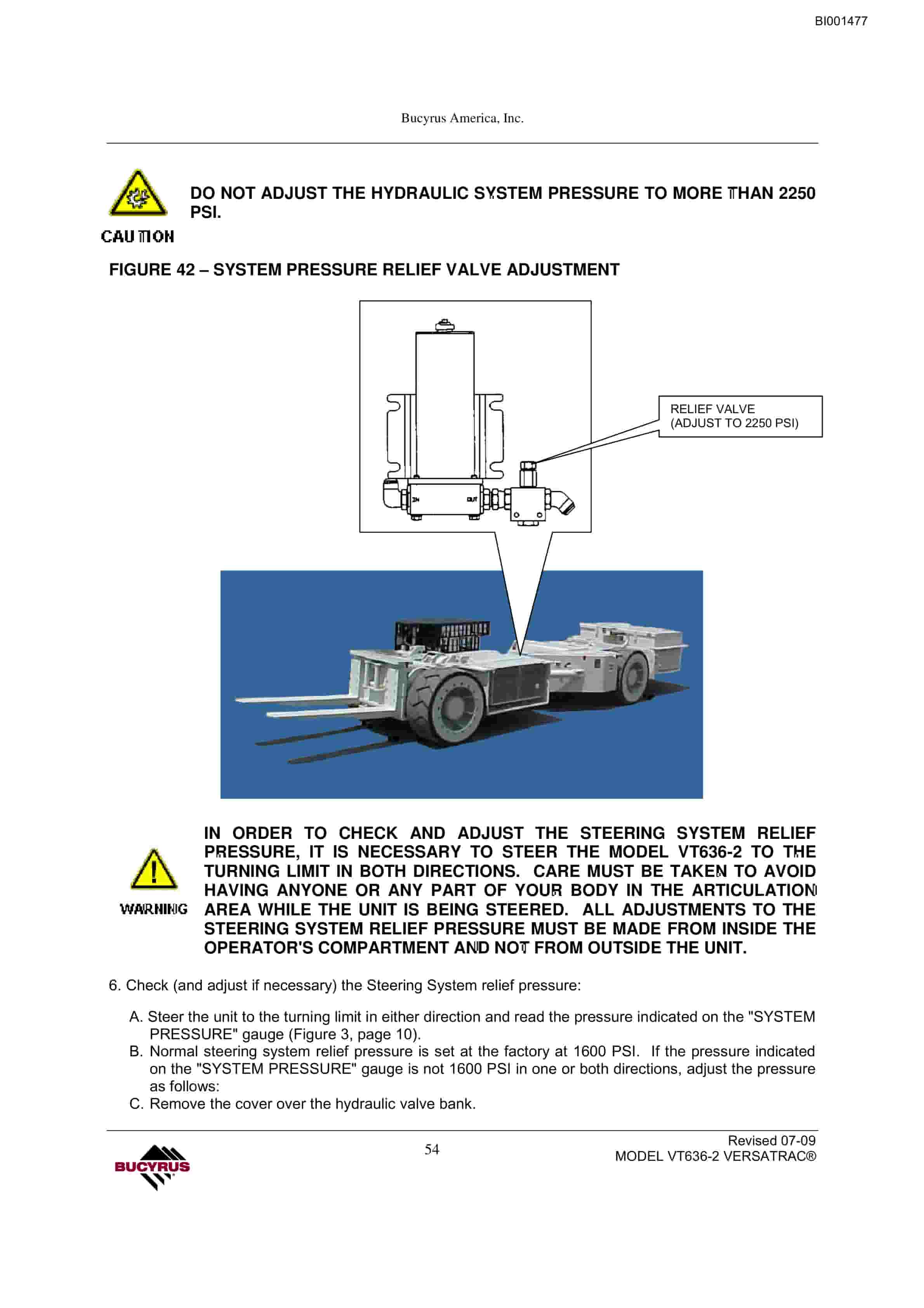 Bucyrus VT636-2 Longwall Shield Mover Operation Manual BI001477-3