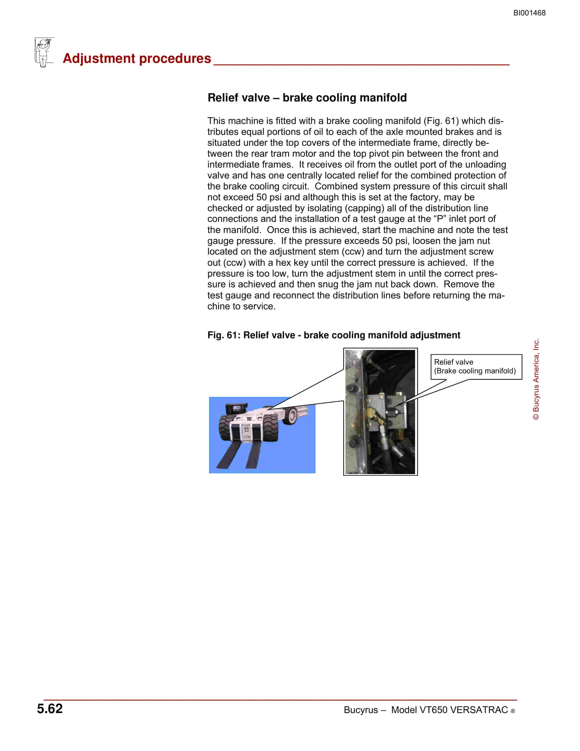 Bucyrus VT650 Versatrac Operation Manual BI001468-4