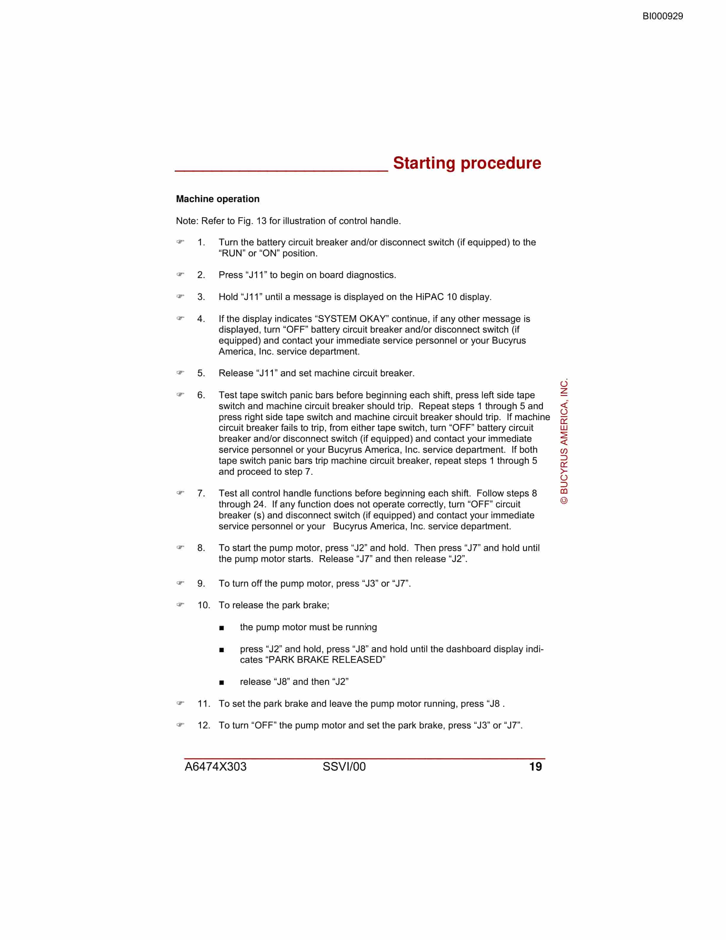 Bucyrus VT650AC Versatrac General Start-up And Operating Instructions BI000929-2