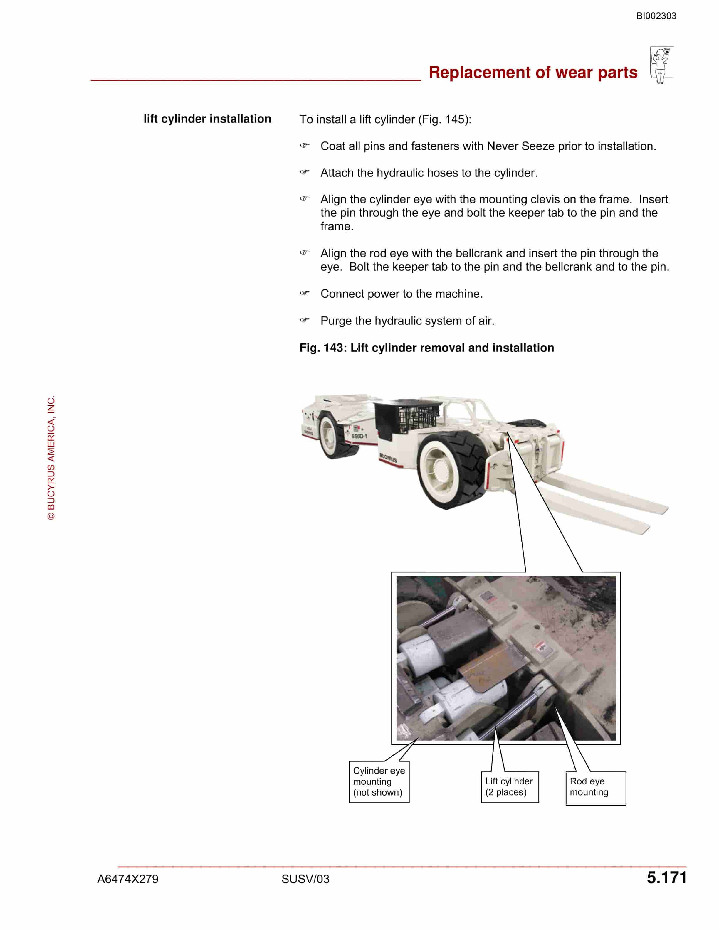 Bucyrus VT650D XP Versatrac Operation Manual BI002303-3