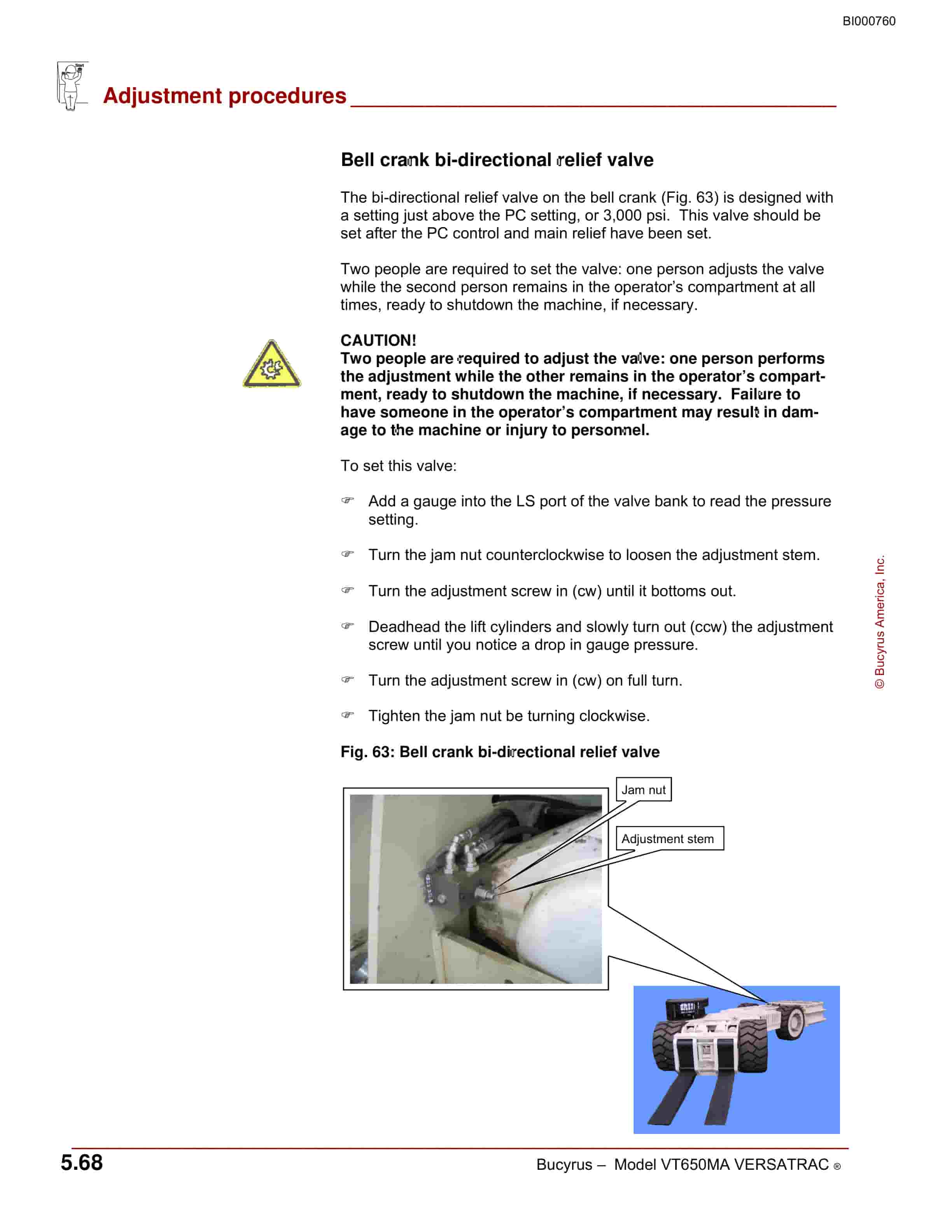 Bucyrus VT650MA China Versatrac Operation Manual BI000760-4