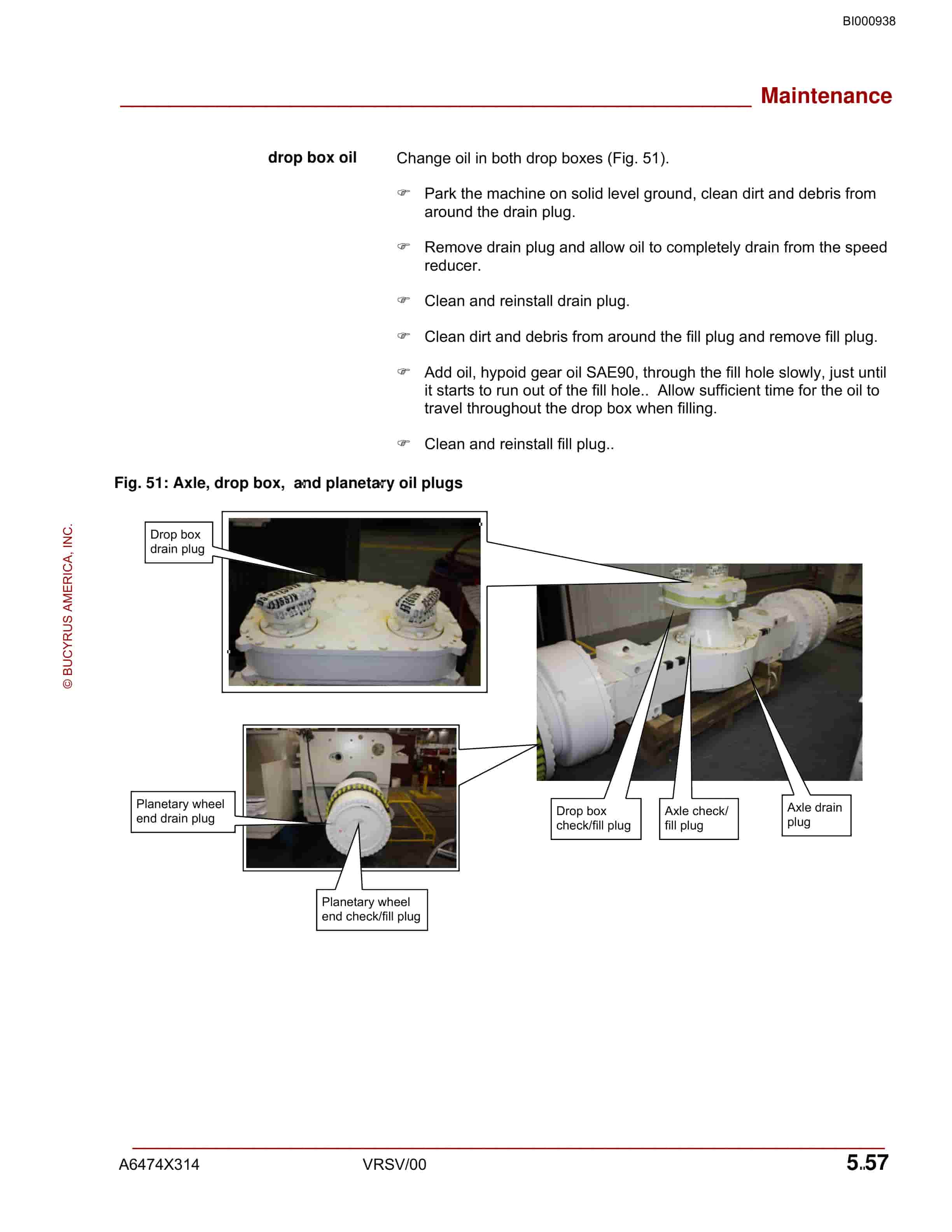 Bucyrus VT680 Versatrac Operation And Maintenance Manual BI000938-3