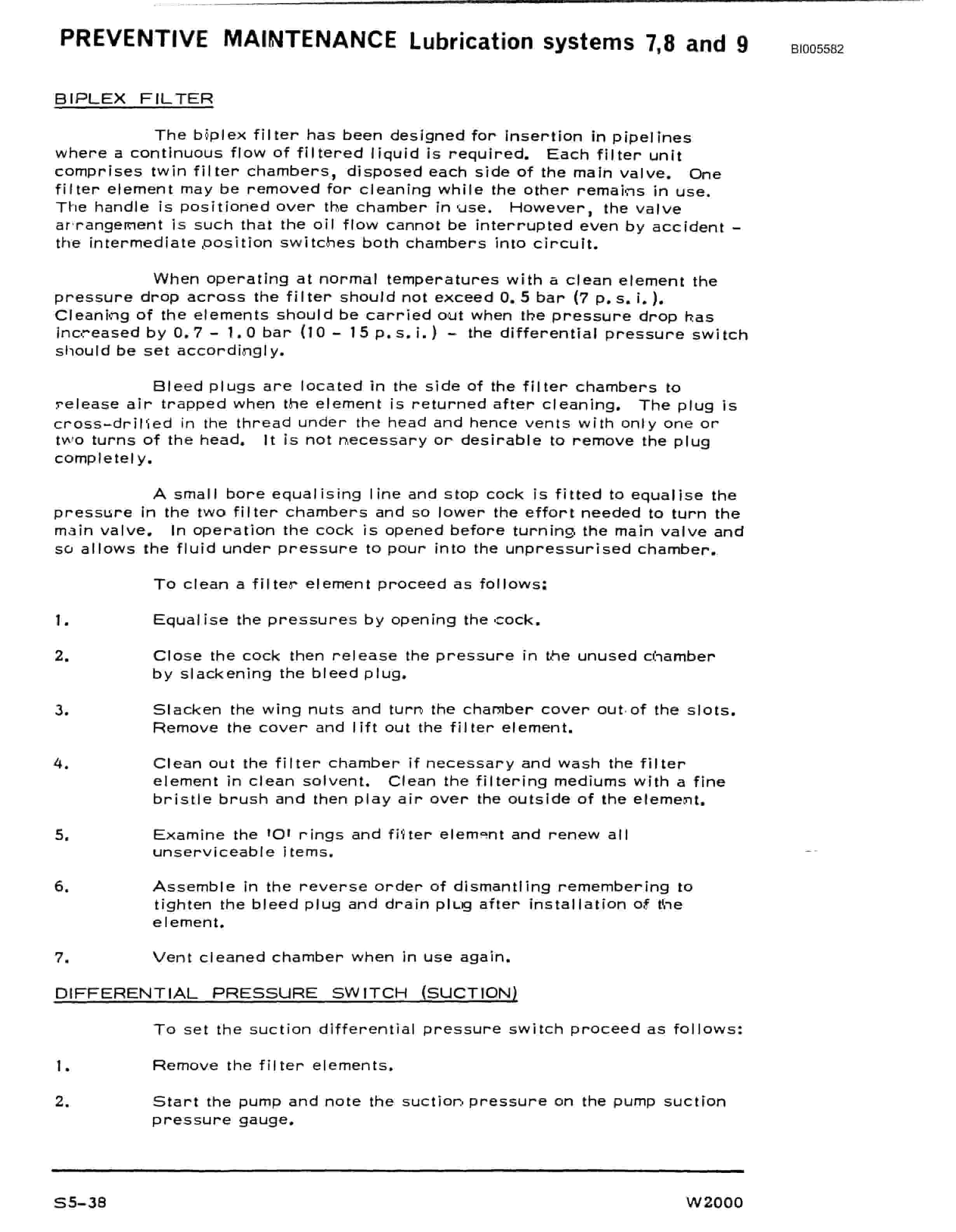 Bucyrus W2000 Rapier Walking Dragline Technical Manual BI005582-3