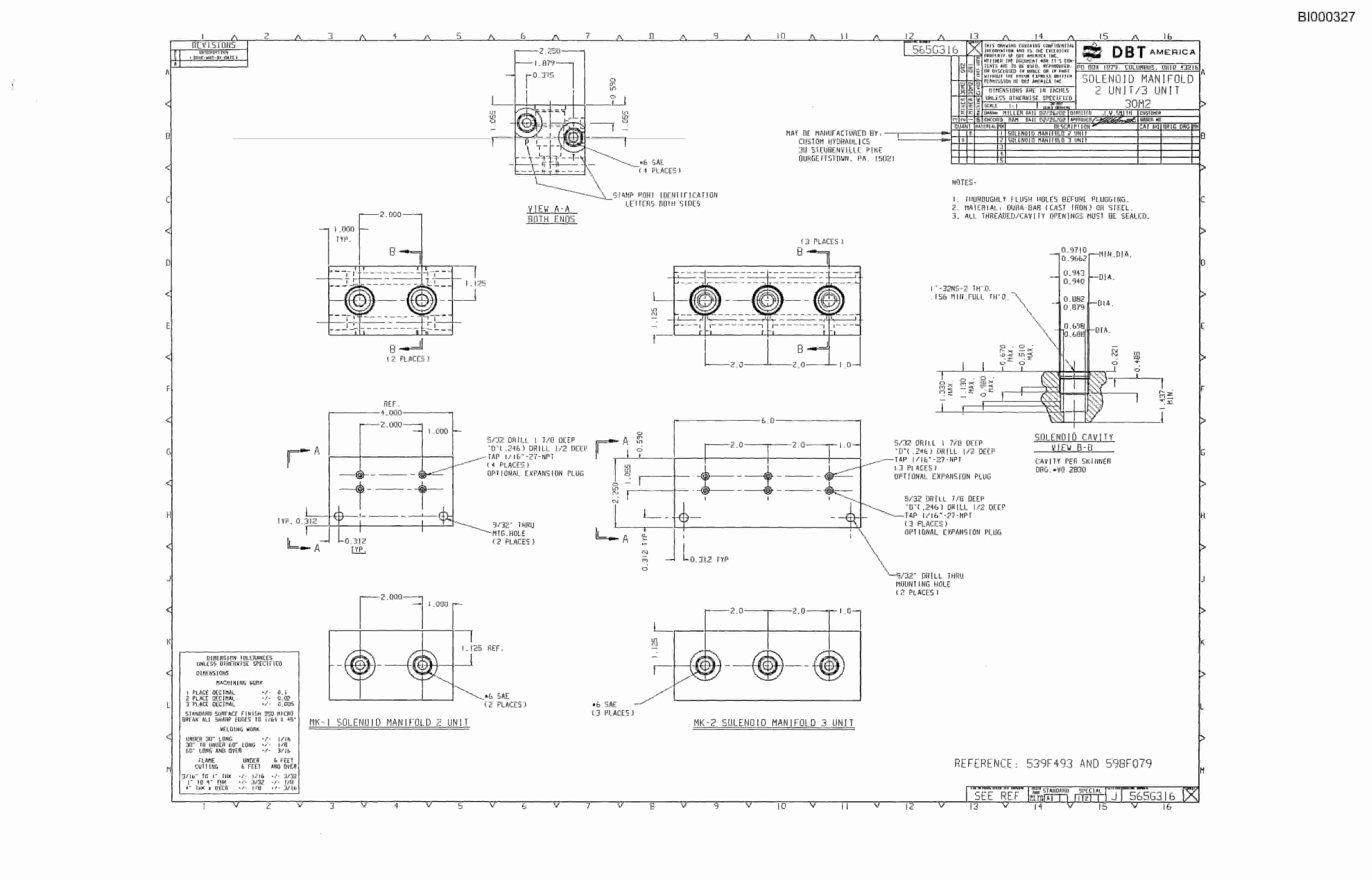 Caterpillar 30M2 Miner Parts Manual BI000327-3