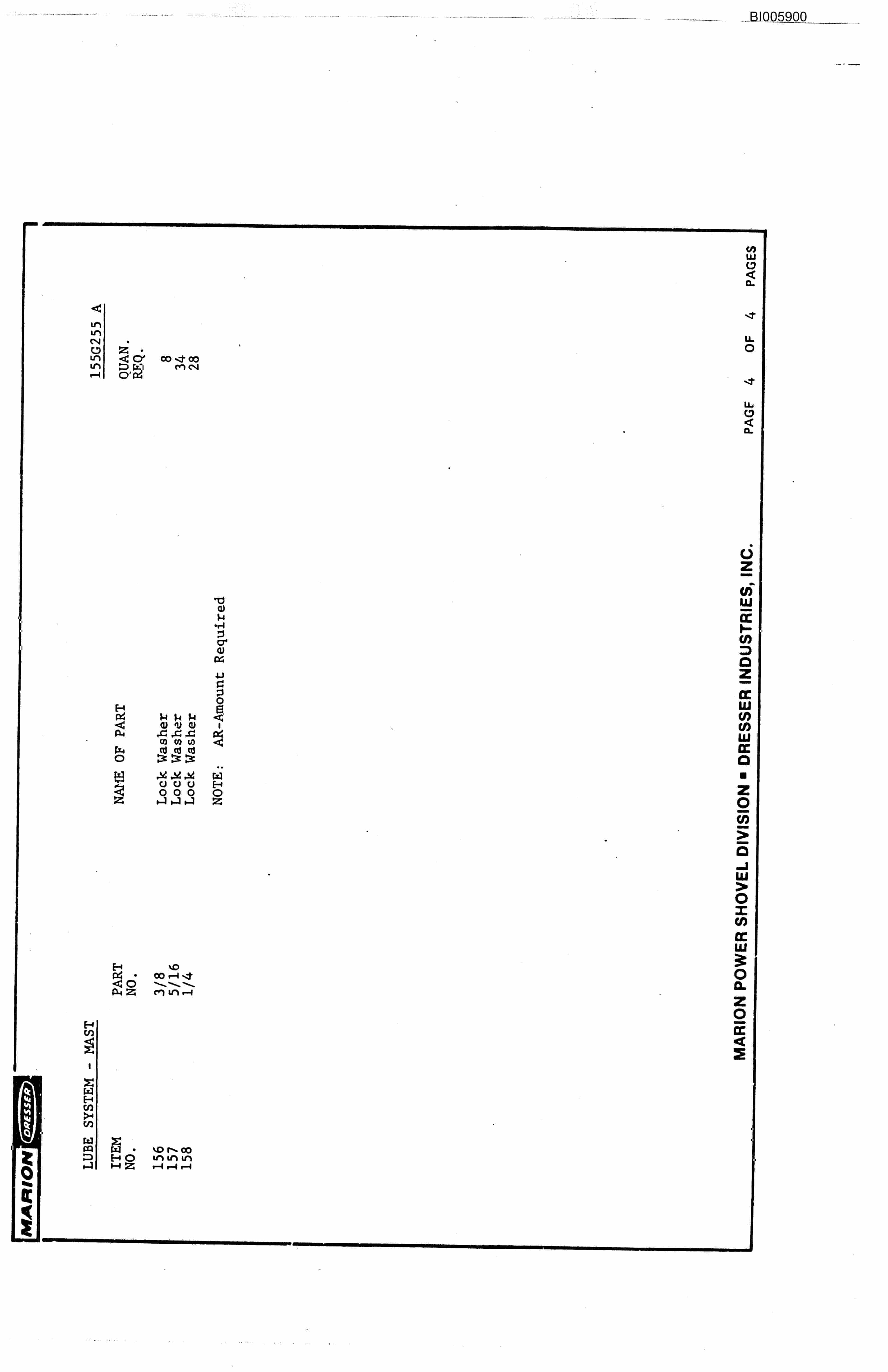 Caterpillar 8050 Walking Dragline Parts Manual BI005900 3 Caterpillar 8050 Walking Dragline Parts Manual BI005900-3