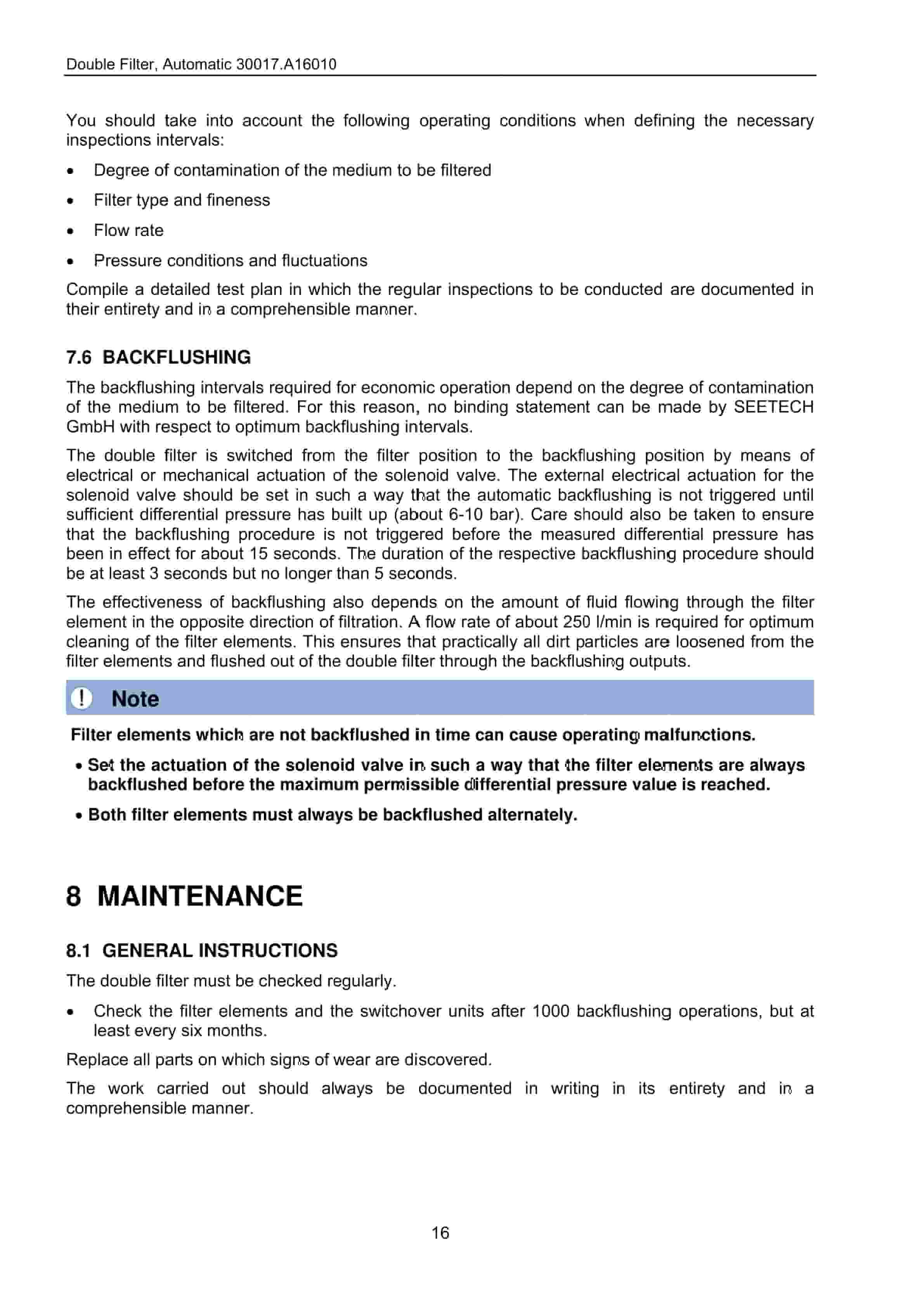 Caterpillar Backflash Filter Operation And Maintenance Manual BI001732-00-04-all-EN-2