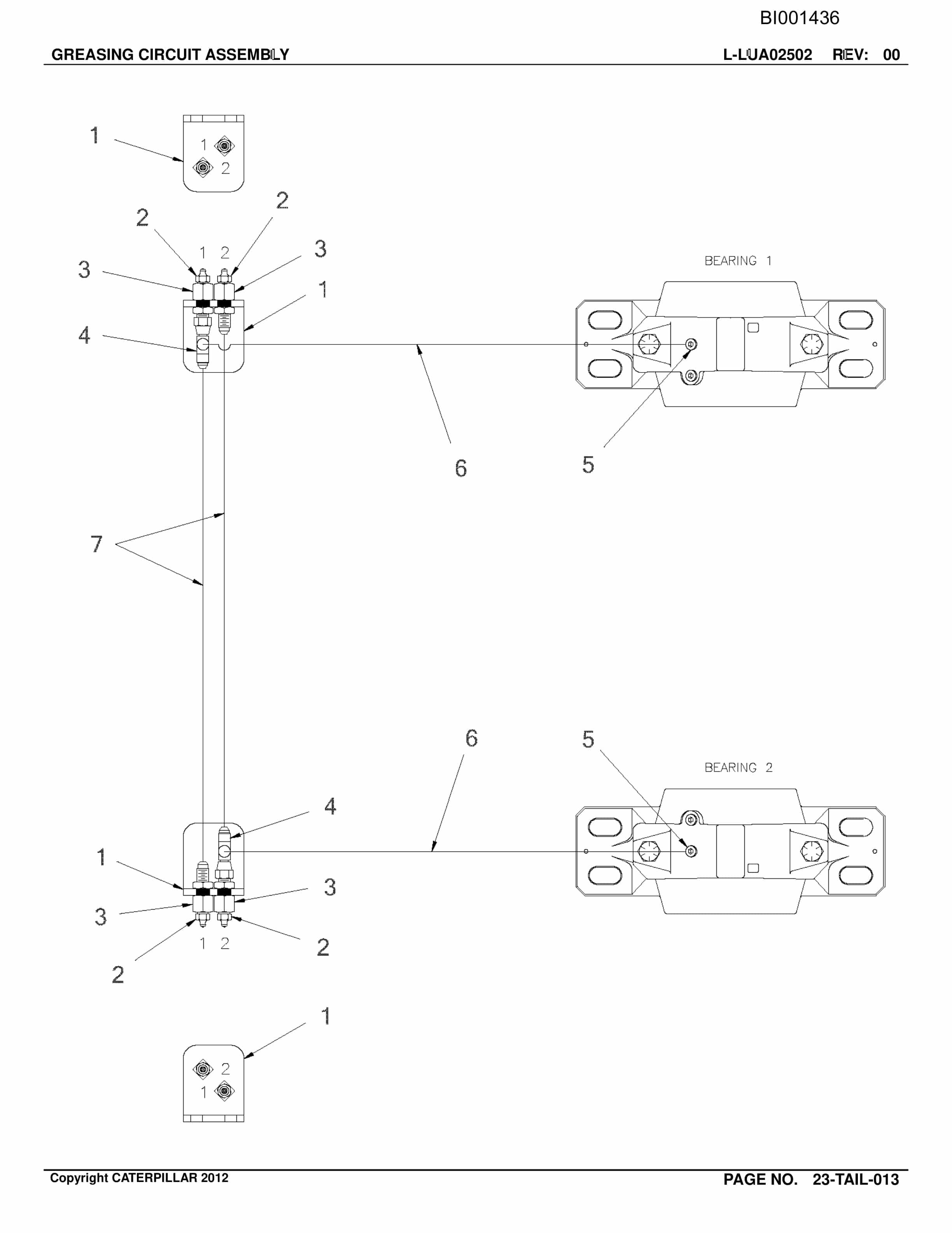 Caterpillar BC200 Belt System Parts Catalog BI001436-3