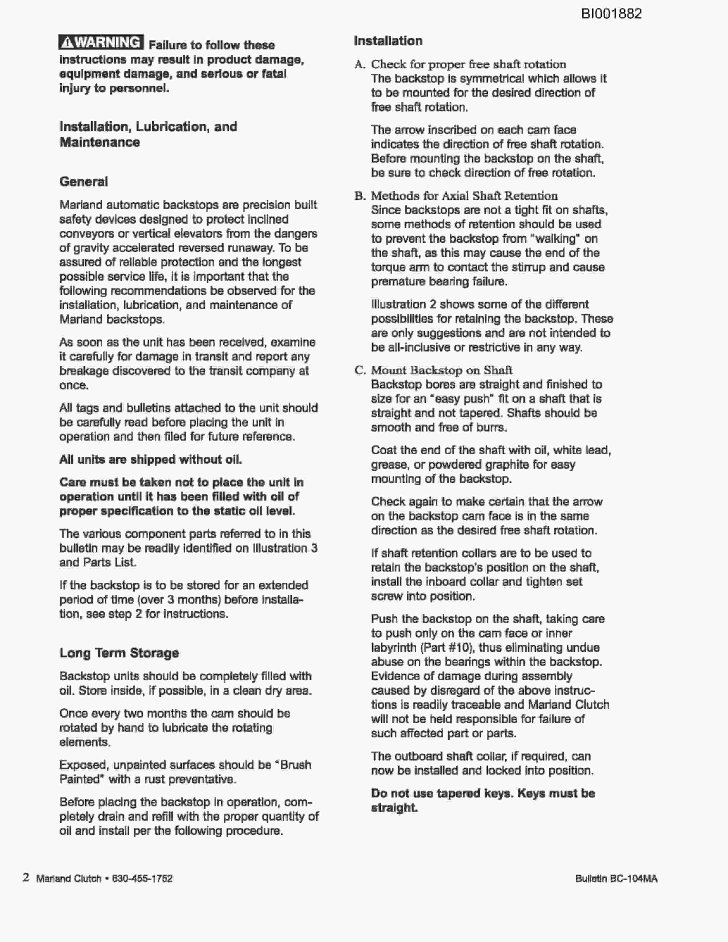 Caterpillar BC200 Belt System Parts Catalog BI001882-4