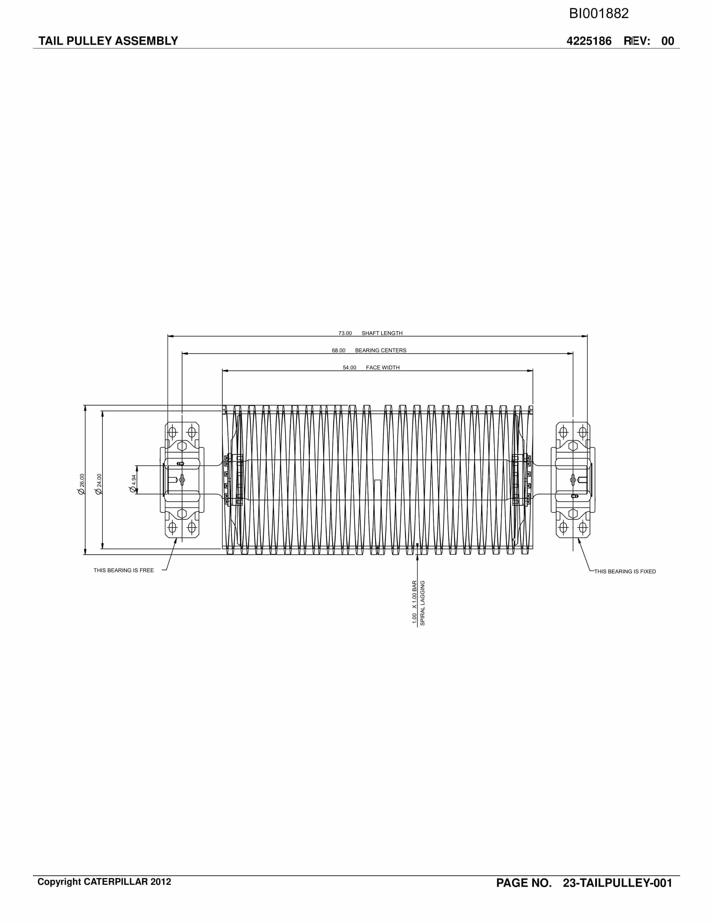Caterpillar BC200 Belt System Parts Catalog BI001882-5