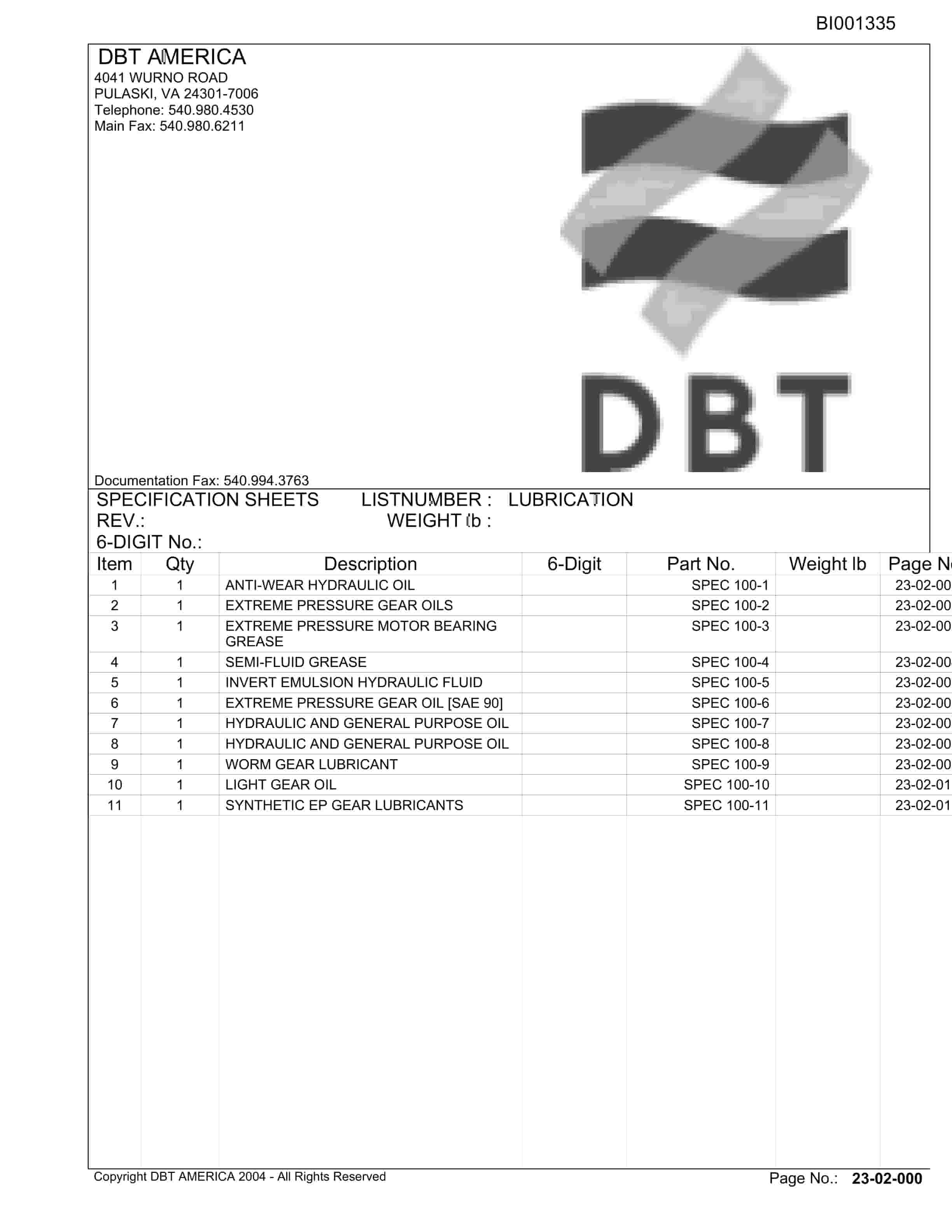 Caterpillar Belt System KMM And K Joint Venture Parts Manual BI001335 3 Caterpillar Belt System KMM And K Joint Venture Parts Manual BI001335-3