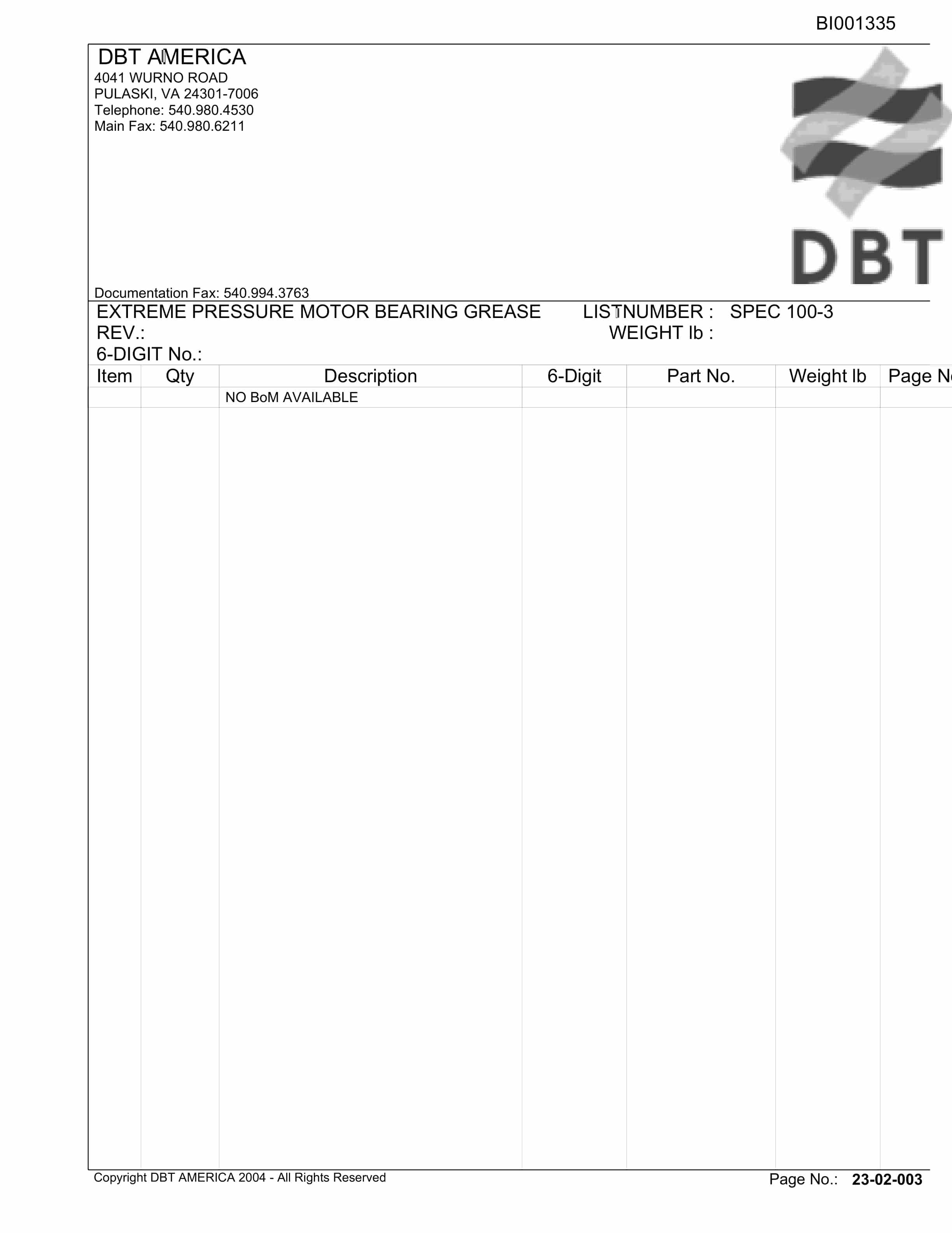 Caterpillar Belt System KMM And K Joint Venture Parts Manual BI001335 4 Caterpillar Belt System KMM And K Joint Venture Parts Manual BI001335-4