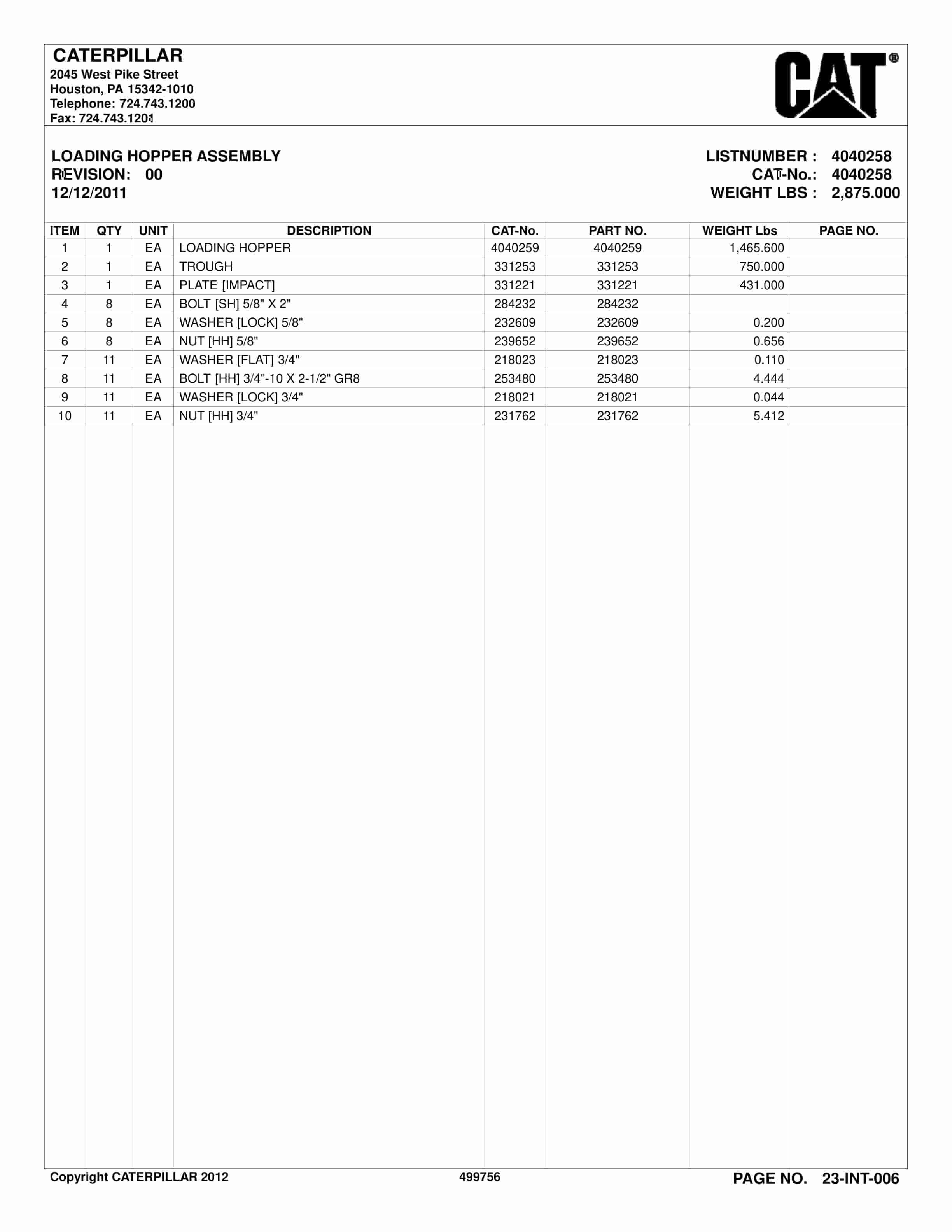 Caterpillar Belt System Parts And Service Manual BI001408-4