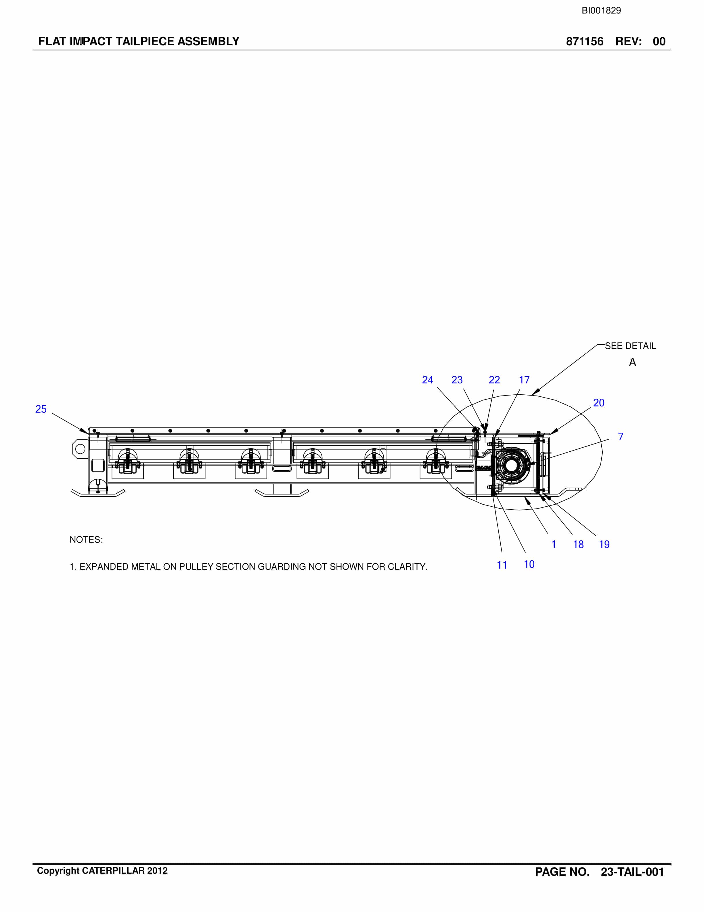 Caterpillar Belt System Parts And Service Manual BI001829-4