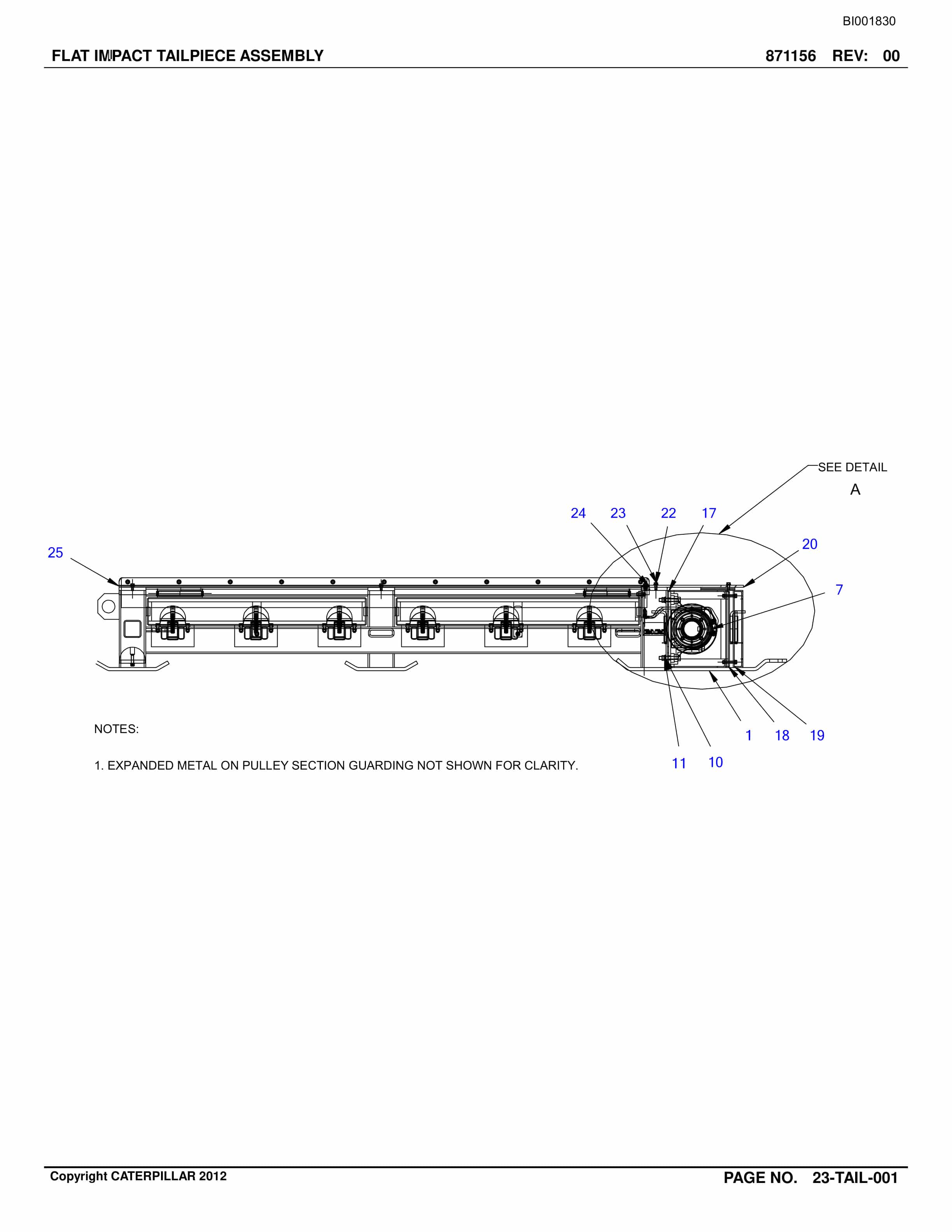 Caterpillar Belt System Parts And Service Manual BI001830-4