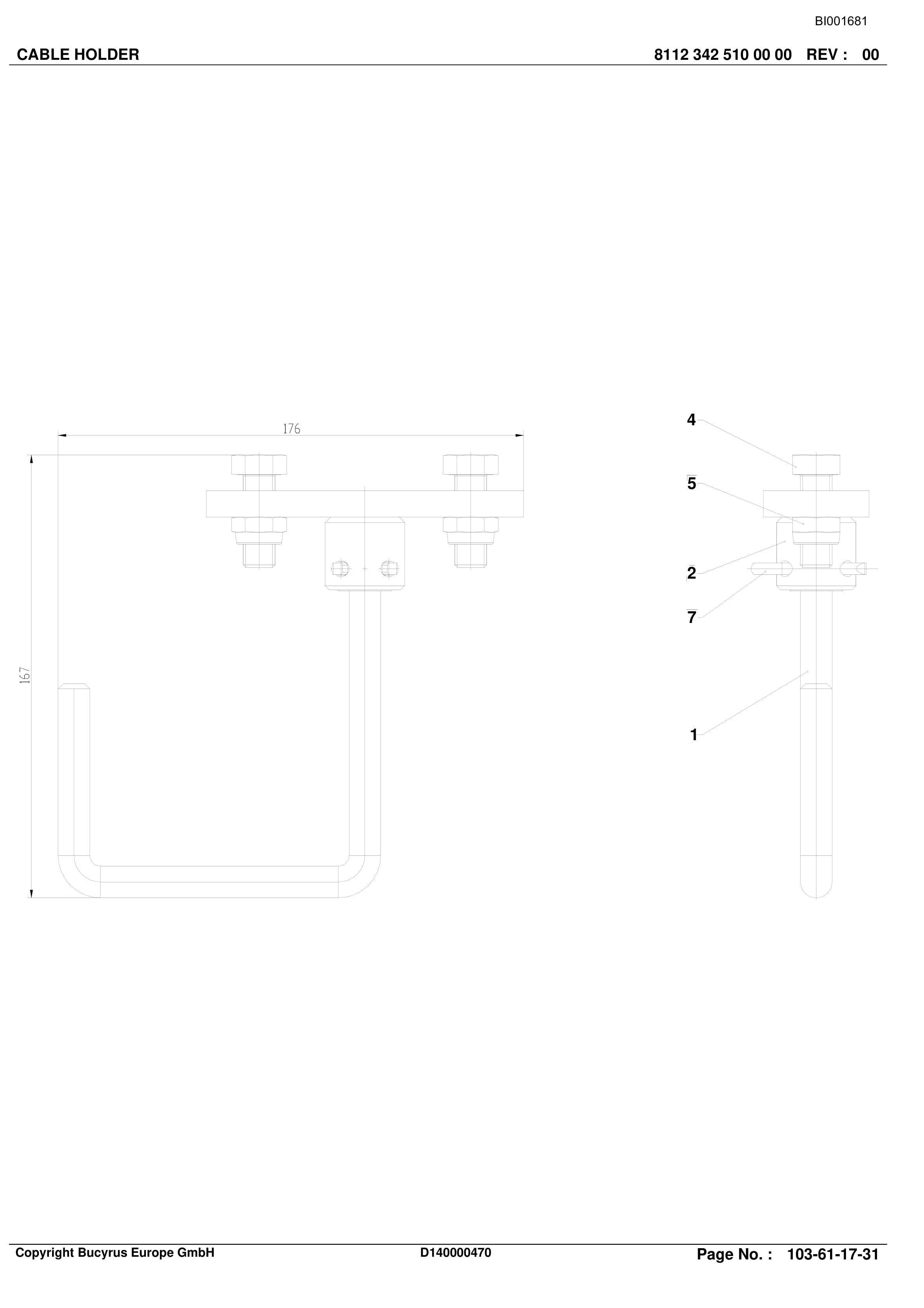 Caterpillar BMA Roof Support And Supply Parts Catalog BI001681-00-01 5 Caterpillar BMA Roof Support And Supply Parts Catalog BI001681-00-01-5