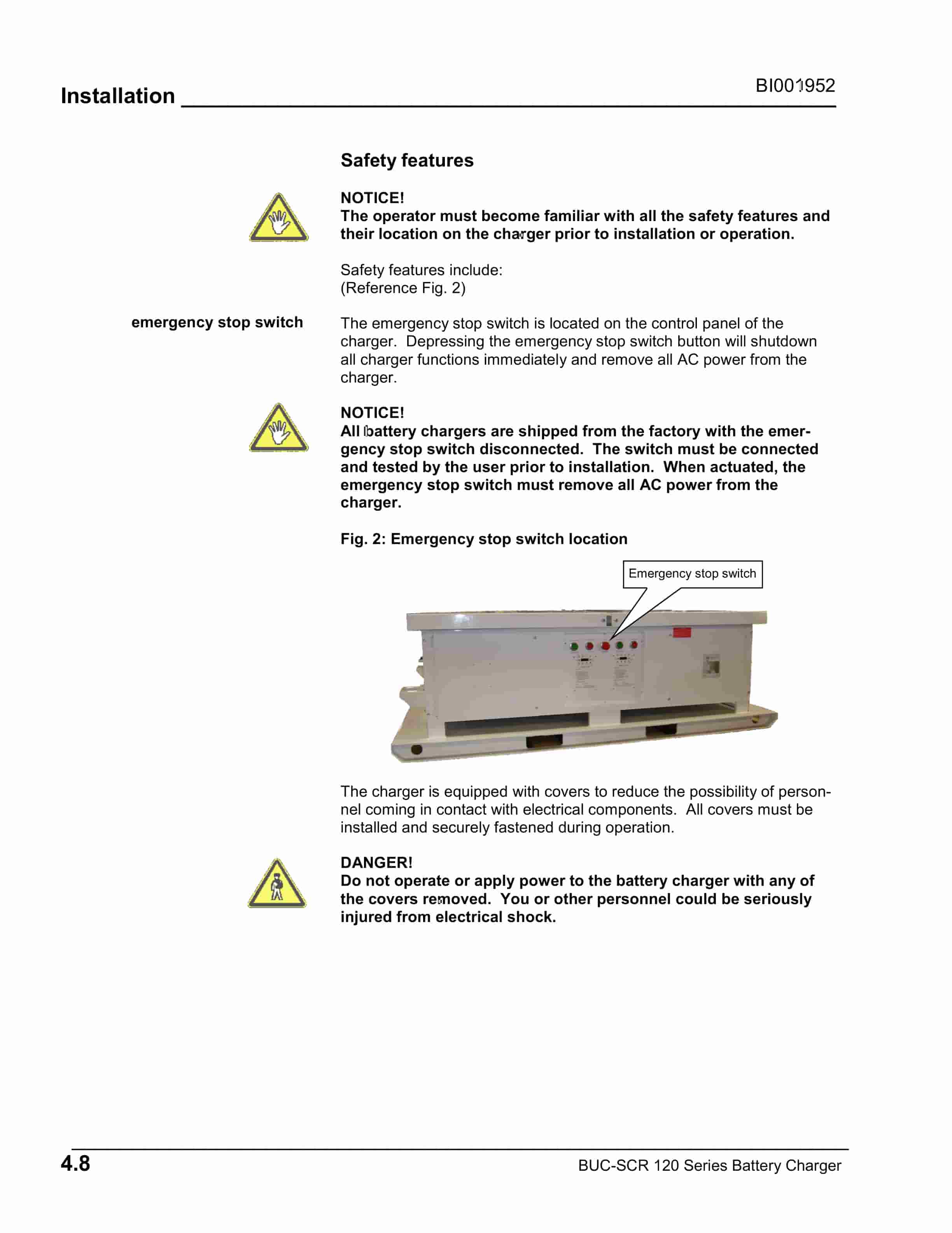 Caterpillar BUC-SCR 120 Series Battery Charger Operation And Maintenance Manual BI001952 2 Caterpillar BUC-SCR 120 Series Battery Charger Operation And Maintenance Manual BI001952-2