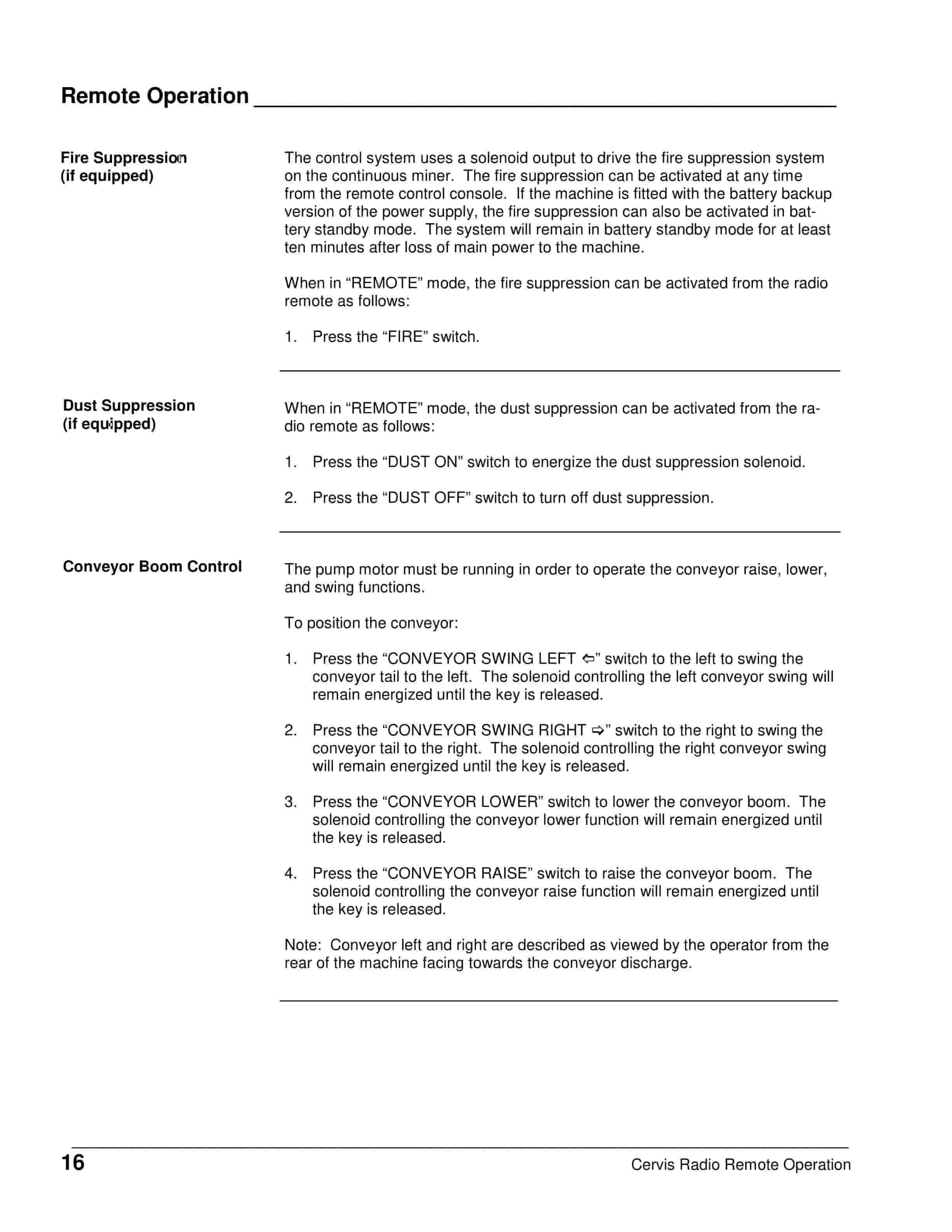Caterpillar Cervis Remote Control Operation Operation Manual BI001581-4