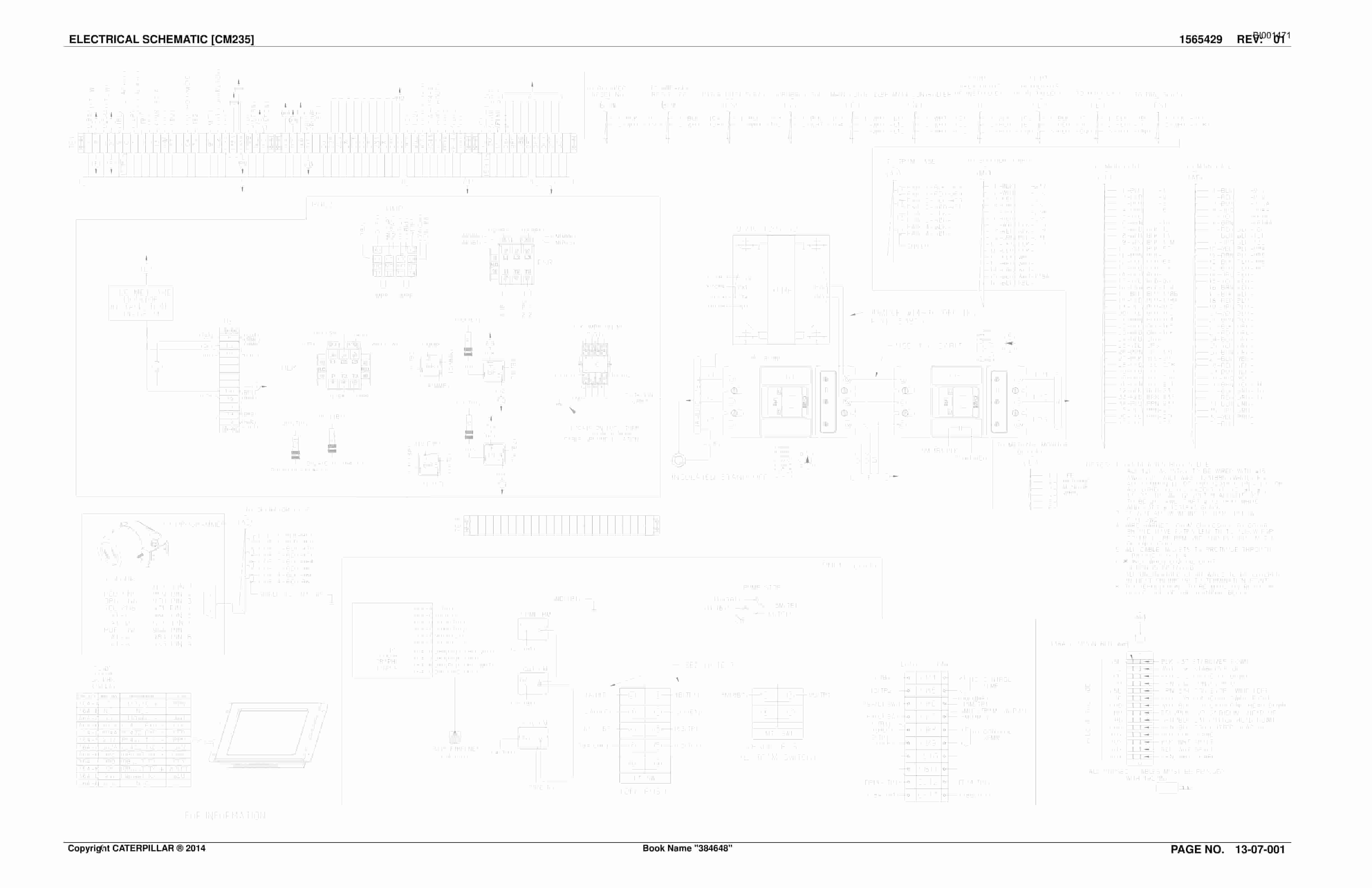 Caterpillar CM235 Continuous Miner Parts Catalog BI001471-3