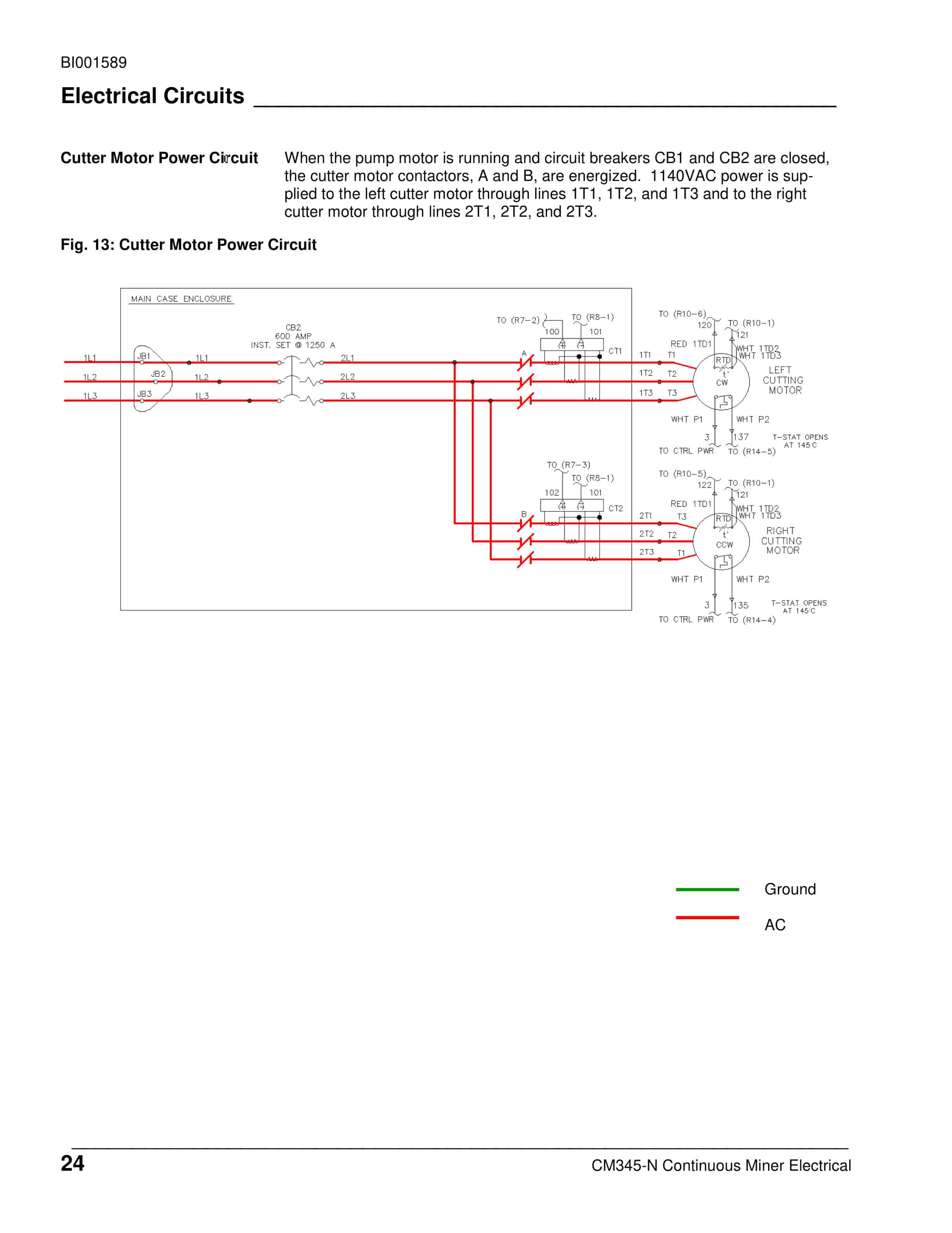 Caterpillar CM345 Continuous Miner Operation And Maintenance Manual BI001589-2