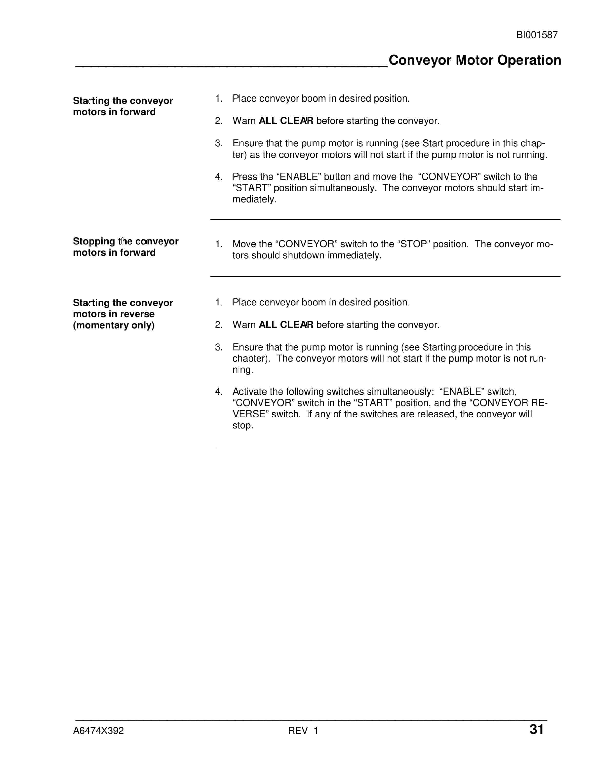 Caterpillar CM345-N Continuous Miner Operation And Maintenance Manual BI001587-5