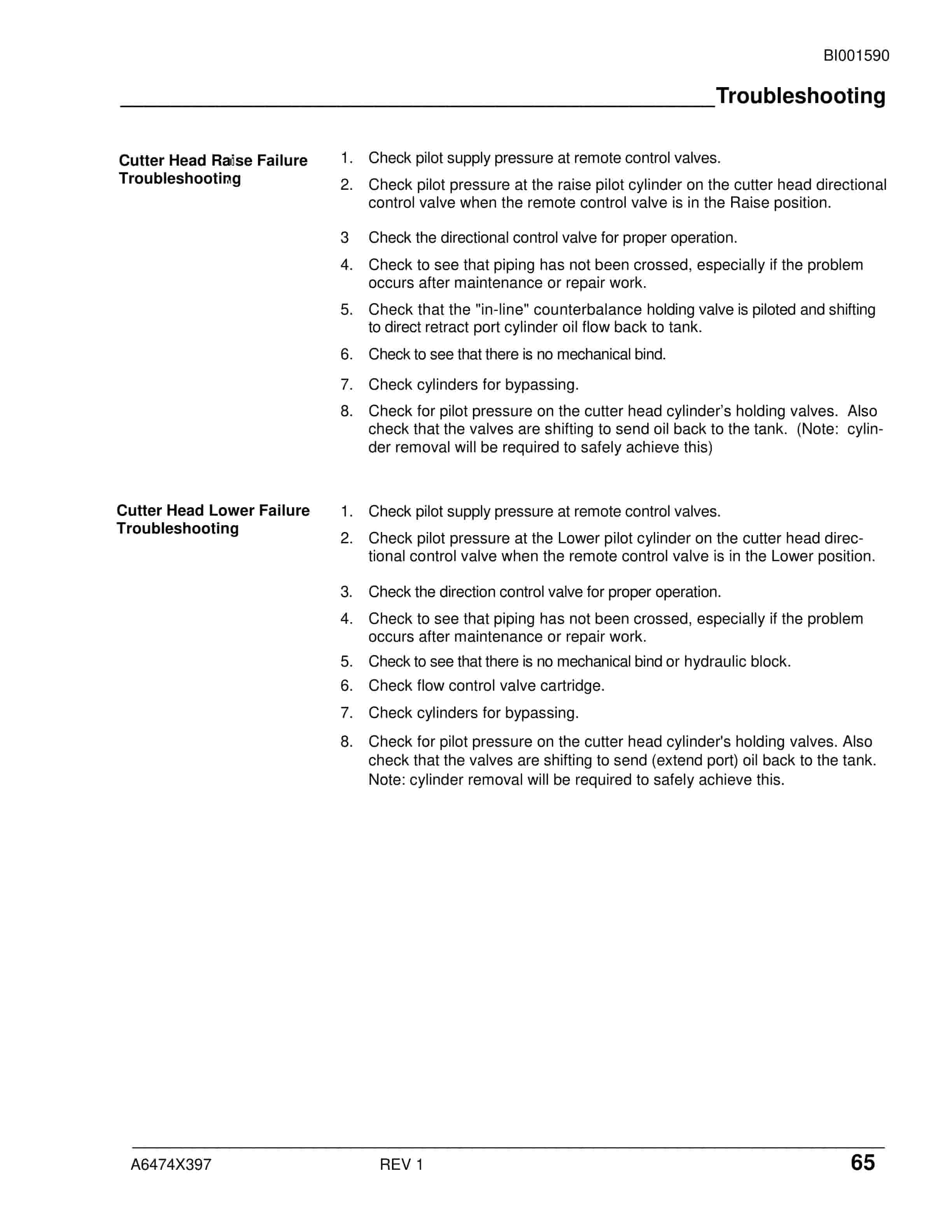 Caterpillar CM345-N Continuous Miner Operation And Maintenance Manual BI001590-5